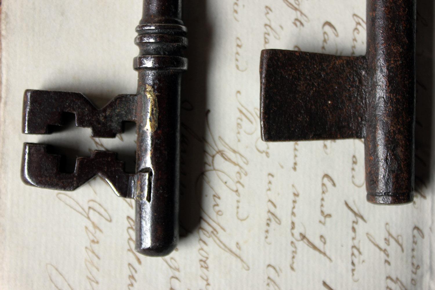Iron Collection of Seven Antique Keys, circa 1790-1850