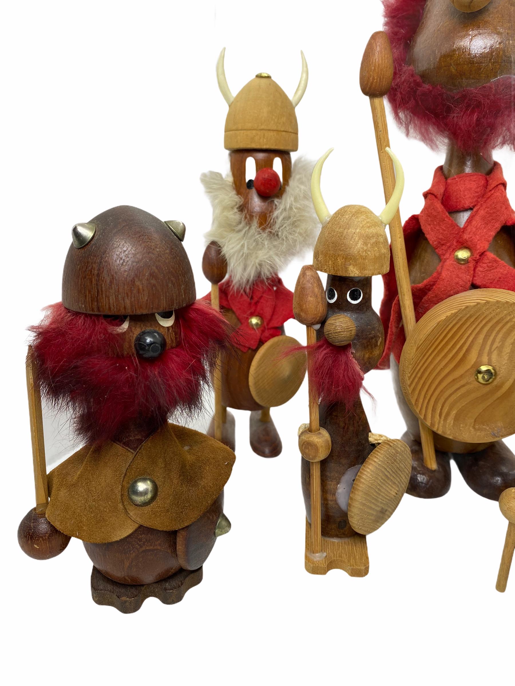 Kollektion von sieben dänischen Vikingen von Hans Bolling und Bojesen (Moderne der Mitte des Jahrhunderts) im Angebot