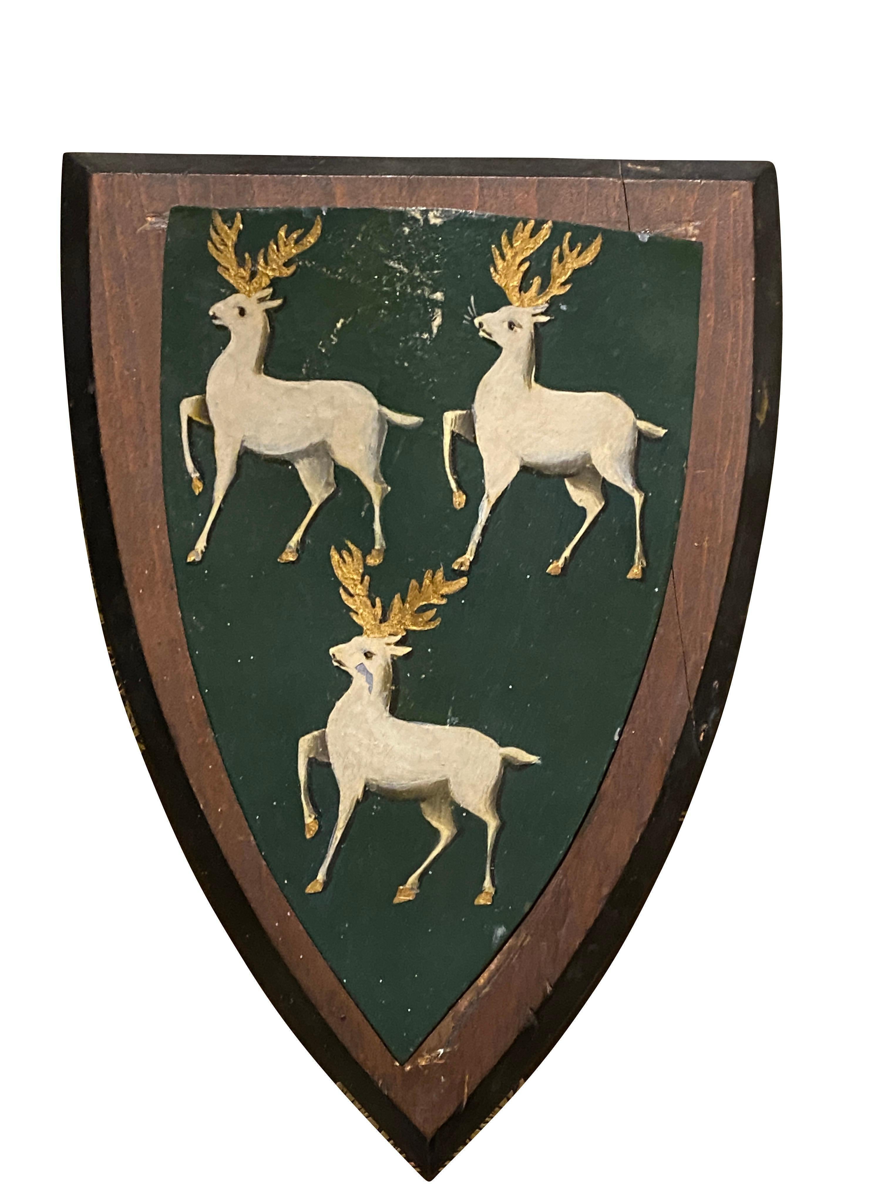 Hand-Painted Collection of Seventeen Painted Tole Arms of the Colleges and Halls of Oxford