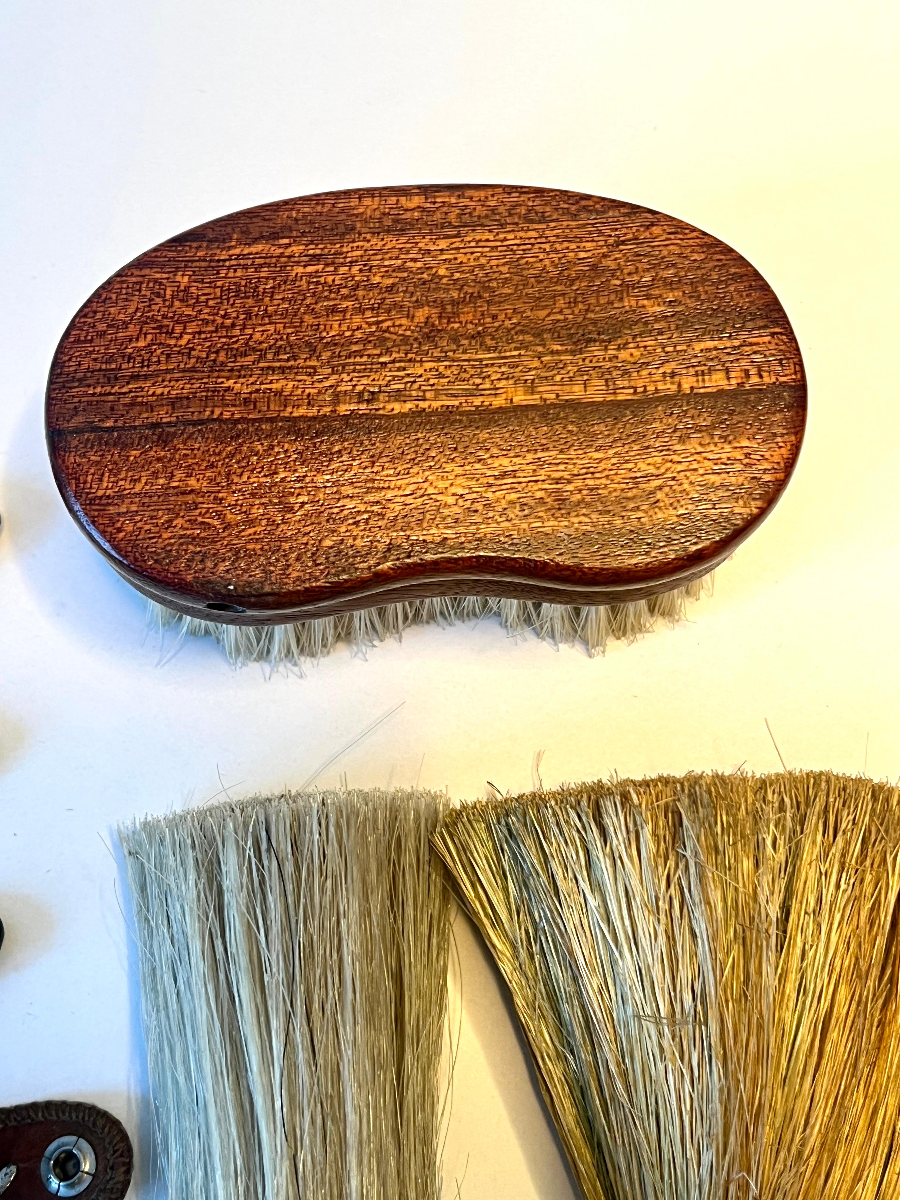 Collection of Shaving Razors Brushes and Clothing Brush For Sale 6
