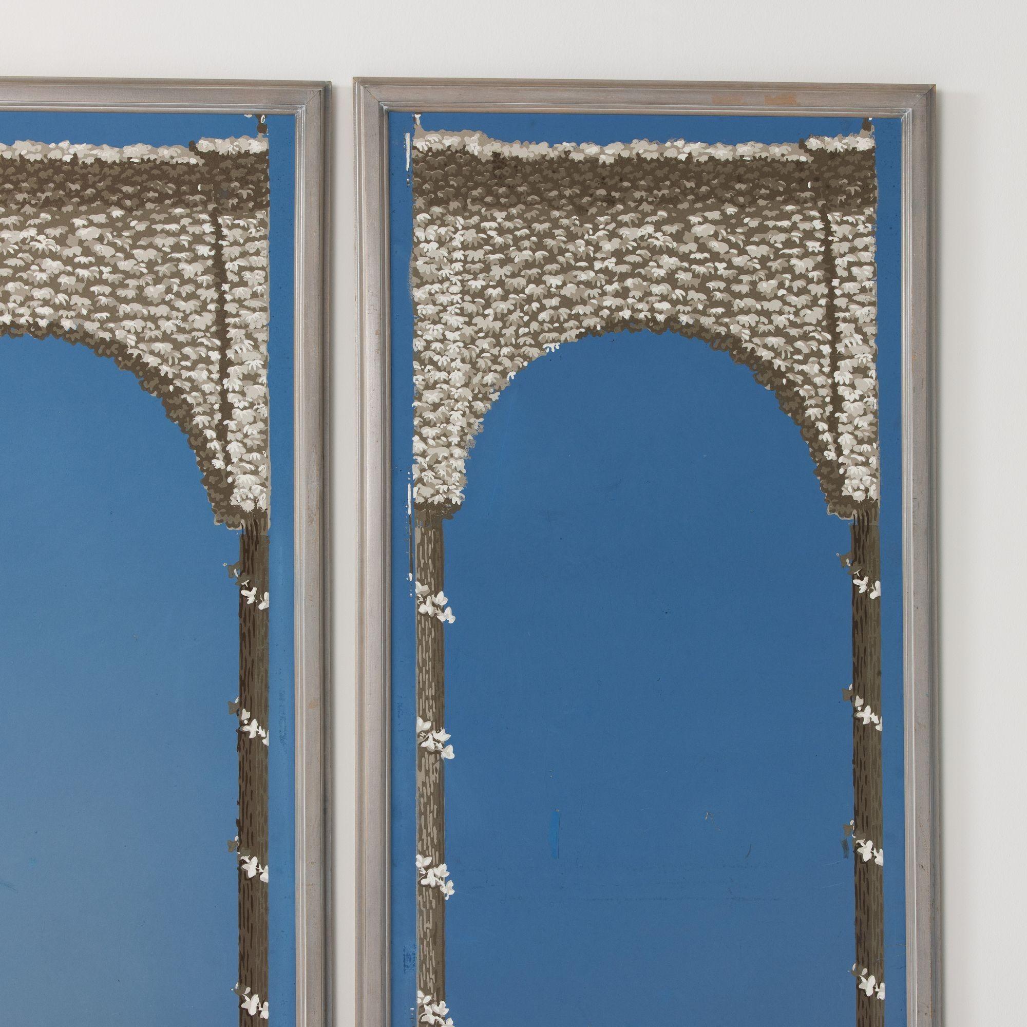 Sammlung von sechs Exemplaren aus dem 19. French Directoire Gerahmte Panorama-Tapeten-Paneele im Angebot 3