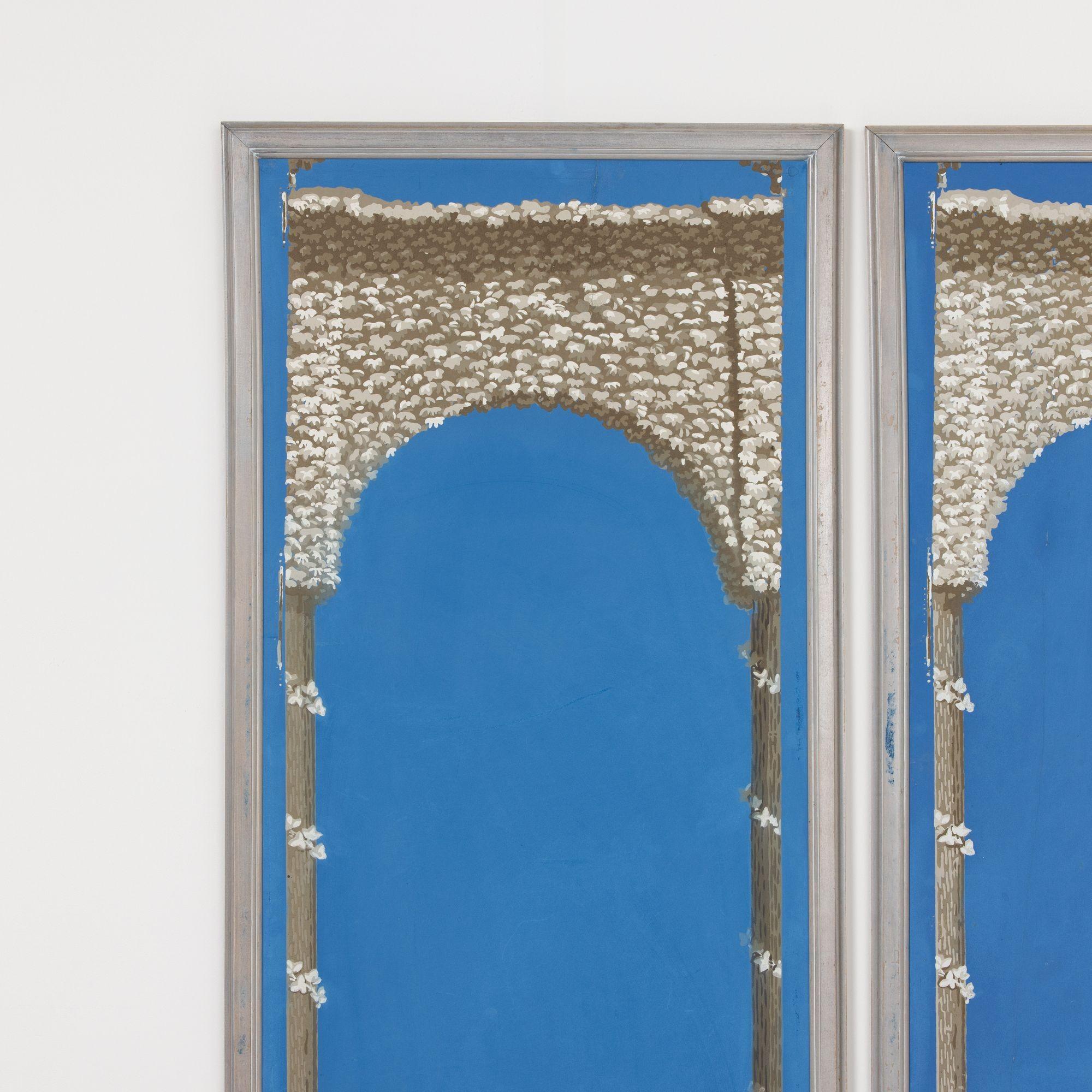 Sammlung von sechs Exemplaren aus dem 19. French Directoire Gerahmte Panorama-Tapeten-Paneele im Angebot 1