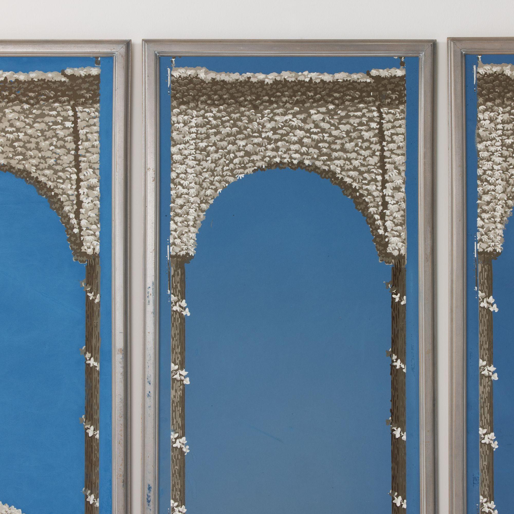 Sammlung von sechs Exemplaren aus dem 19. French Directoire Gerahmte Panorama-Tapeten-Paneele im Angebot 2