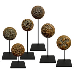 Antique Collection of Six 19th Century Bronze Doorknobs from Chicago