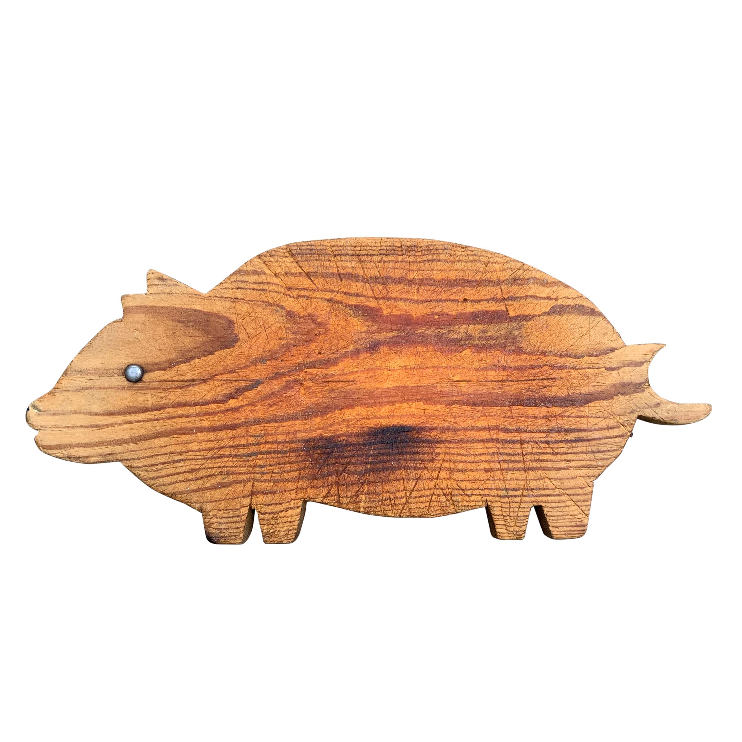 Country Collection of Six American Pig Cutting Boards
