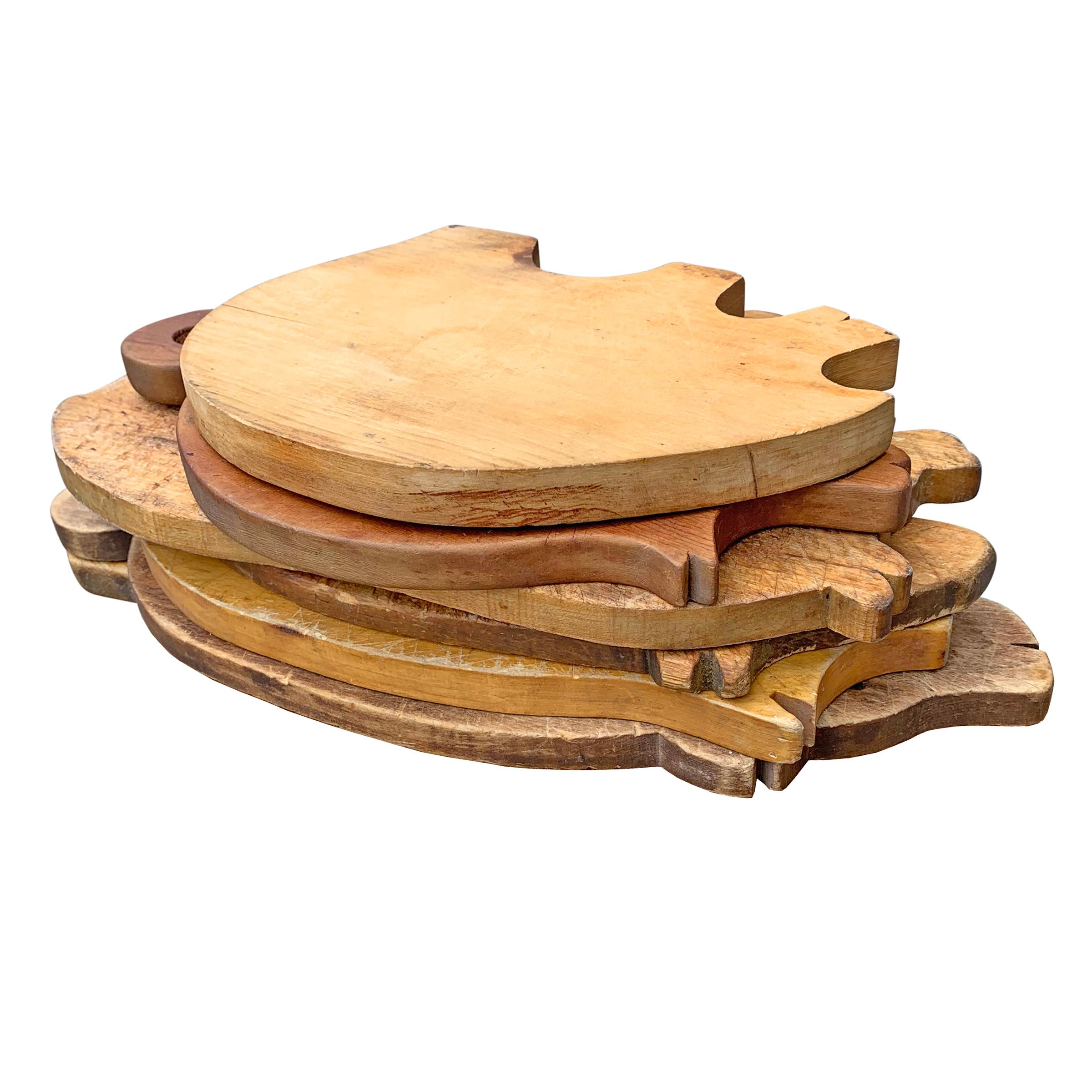 Maple Collection of Six American Pig Cutting Boards