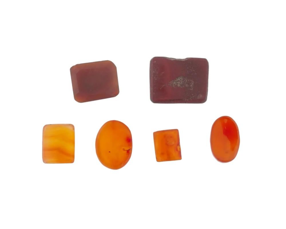 Women's or Men's Collection Of Six Ancient Islamic Intaglio Seals For Sale