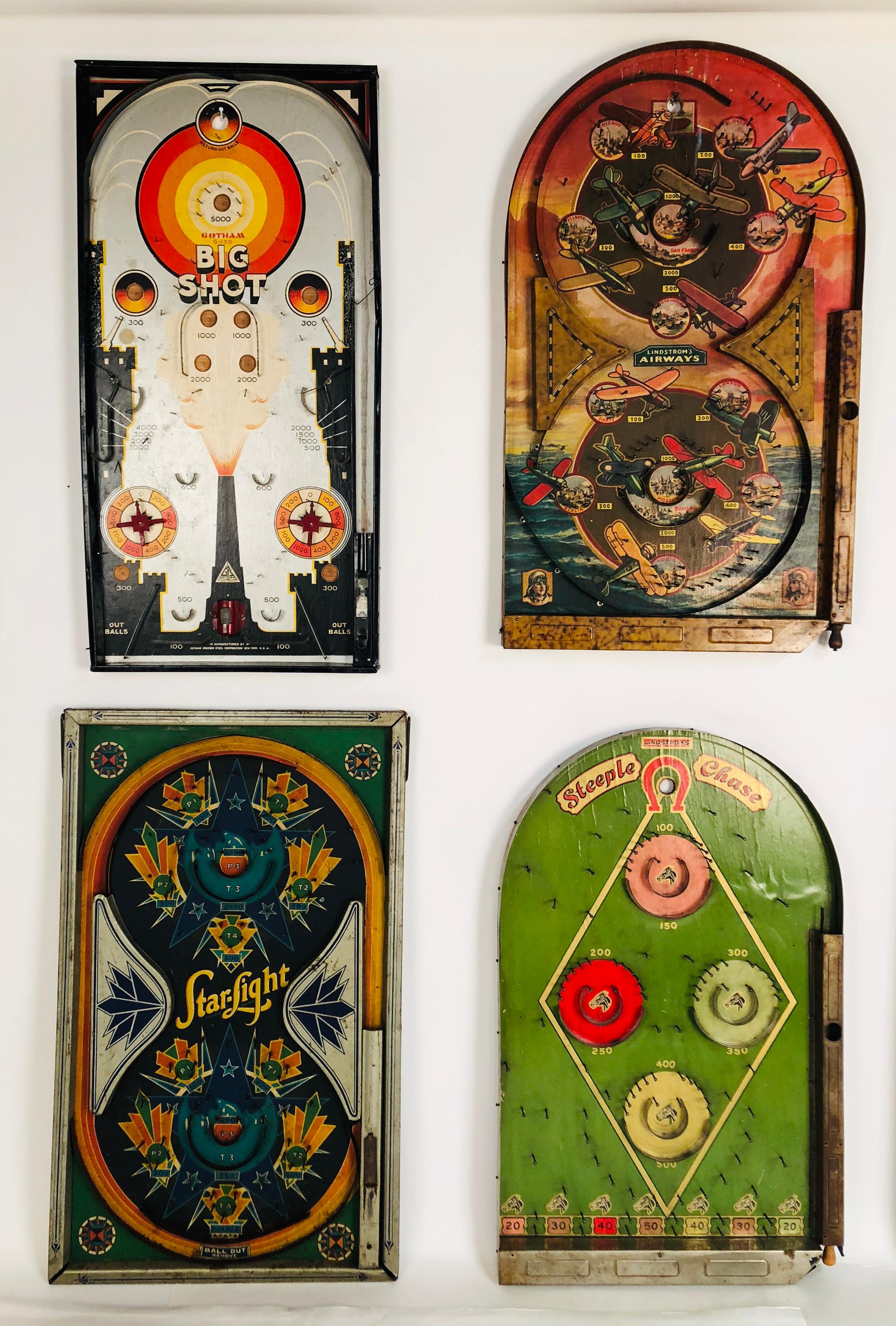 Collection of Six Antique Game Boards, circa 1920-1940 2