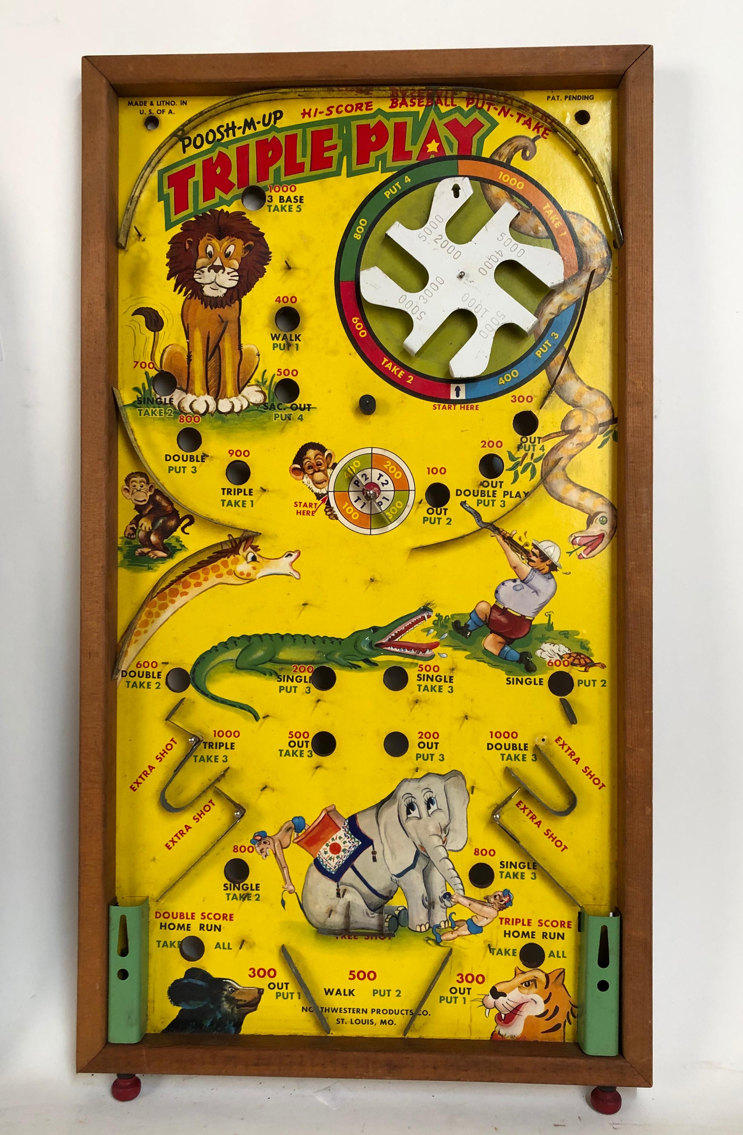 Collection of Six Antique Game Boards, circa 1930-1950 In Good Condition In Stamford, CT
