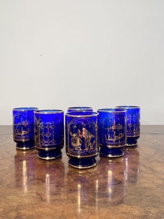 Collectional de six verres anciens