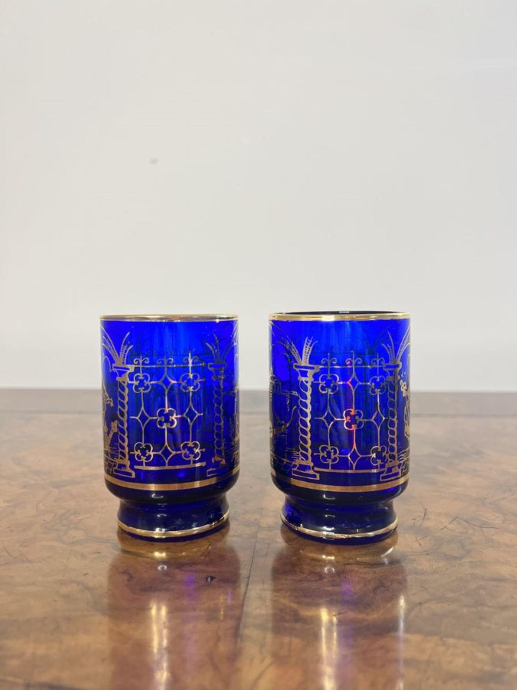 Colección de seis vasos antiguos siglo XX en venta