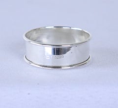 Collection of Six Assorted English Hallmarked Silver Napkin Rings, Birmingham