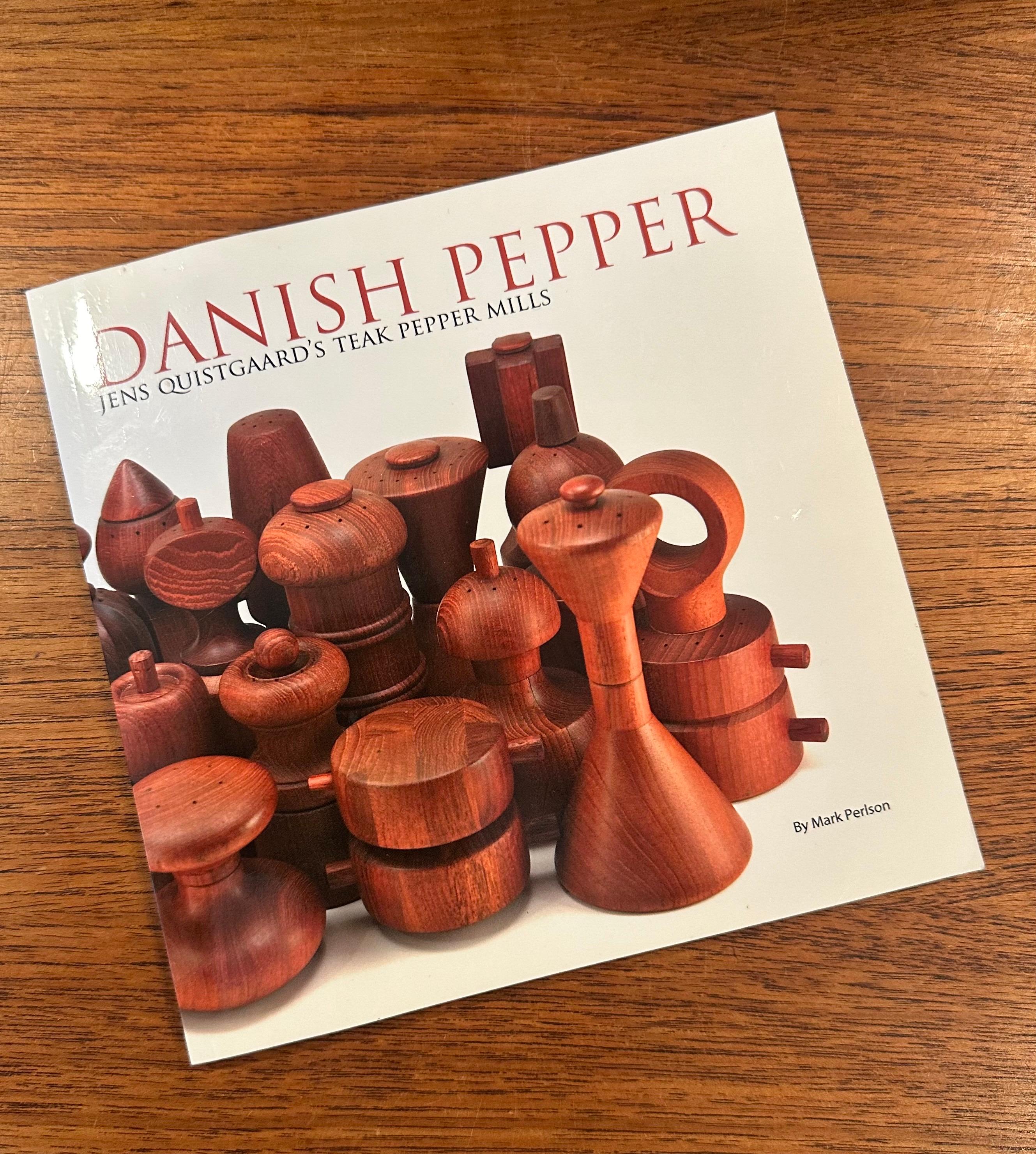 Collection of Six Danish Modern Teak Pepper Mills by Jens Quistgaard for Dansk For Sale 12
