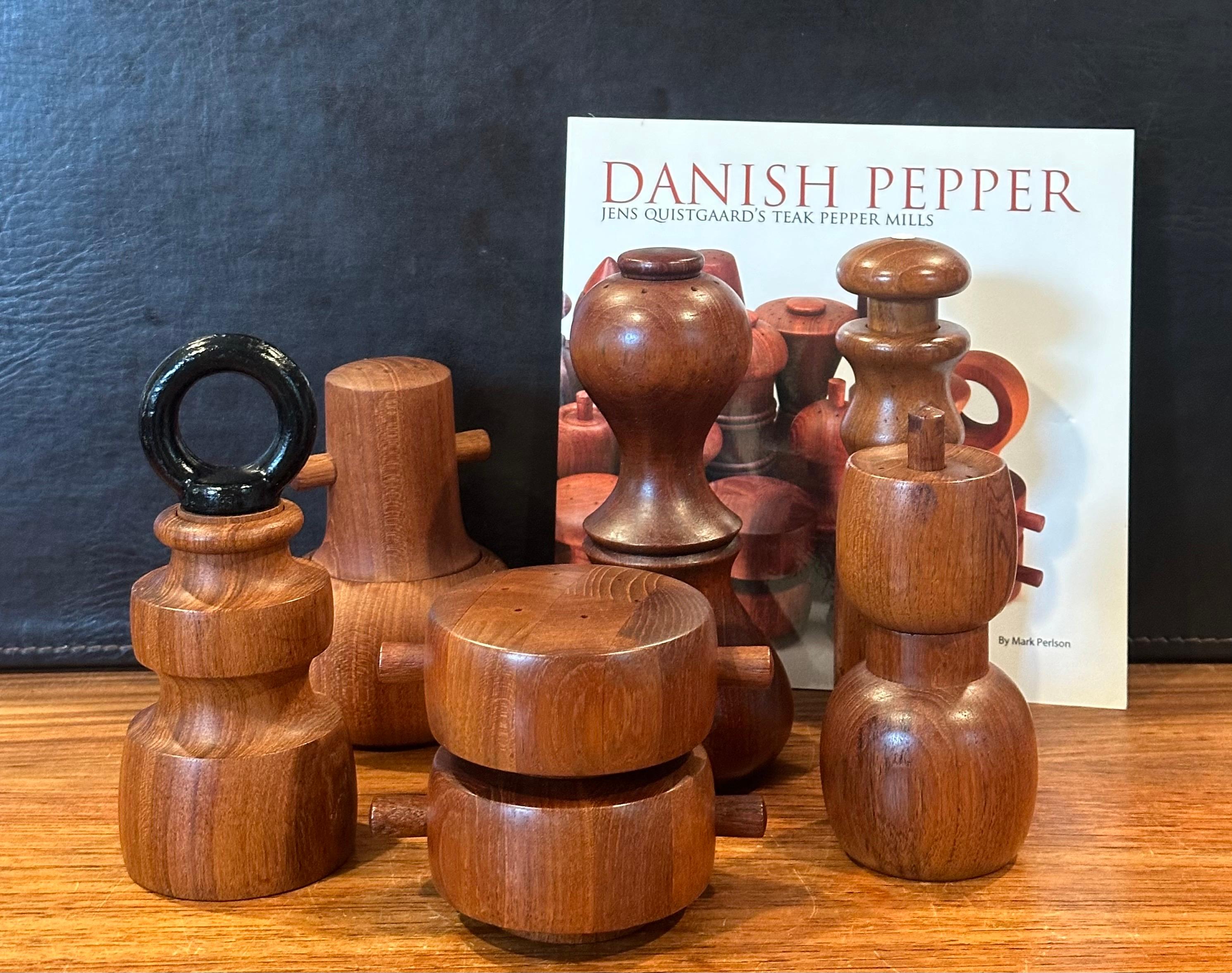 Scandinavian Modern Collection of Six Danish Modern Teak Pepper Mills by Jens Quistgaard for Dansk For Sale