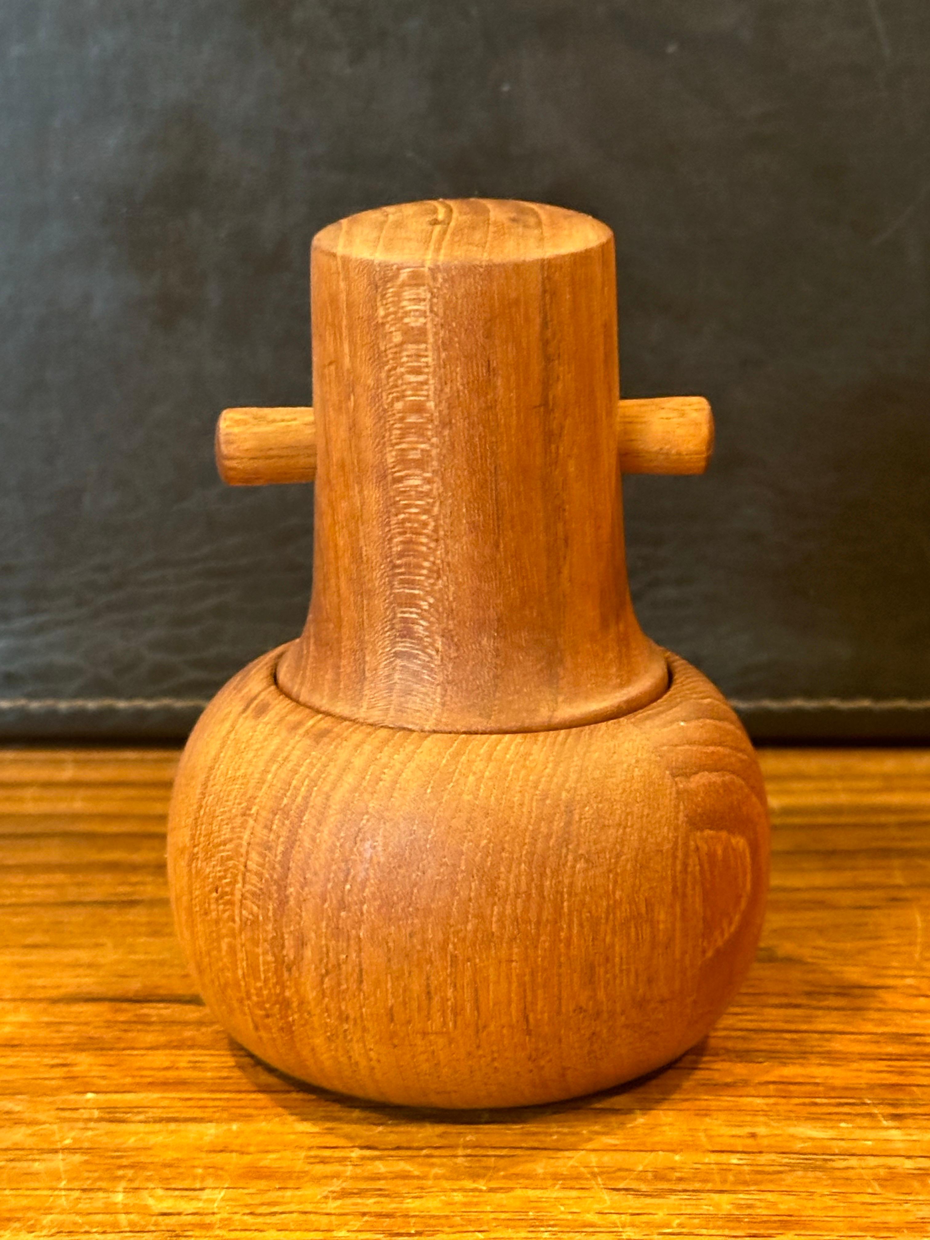Collection of Six Danish Modern Teak Pepper Mills by Jens Quistgaard for Dansk For Sale 2