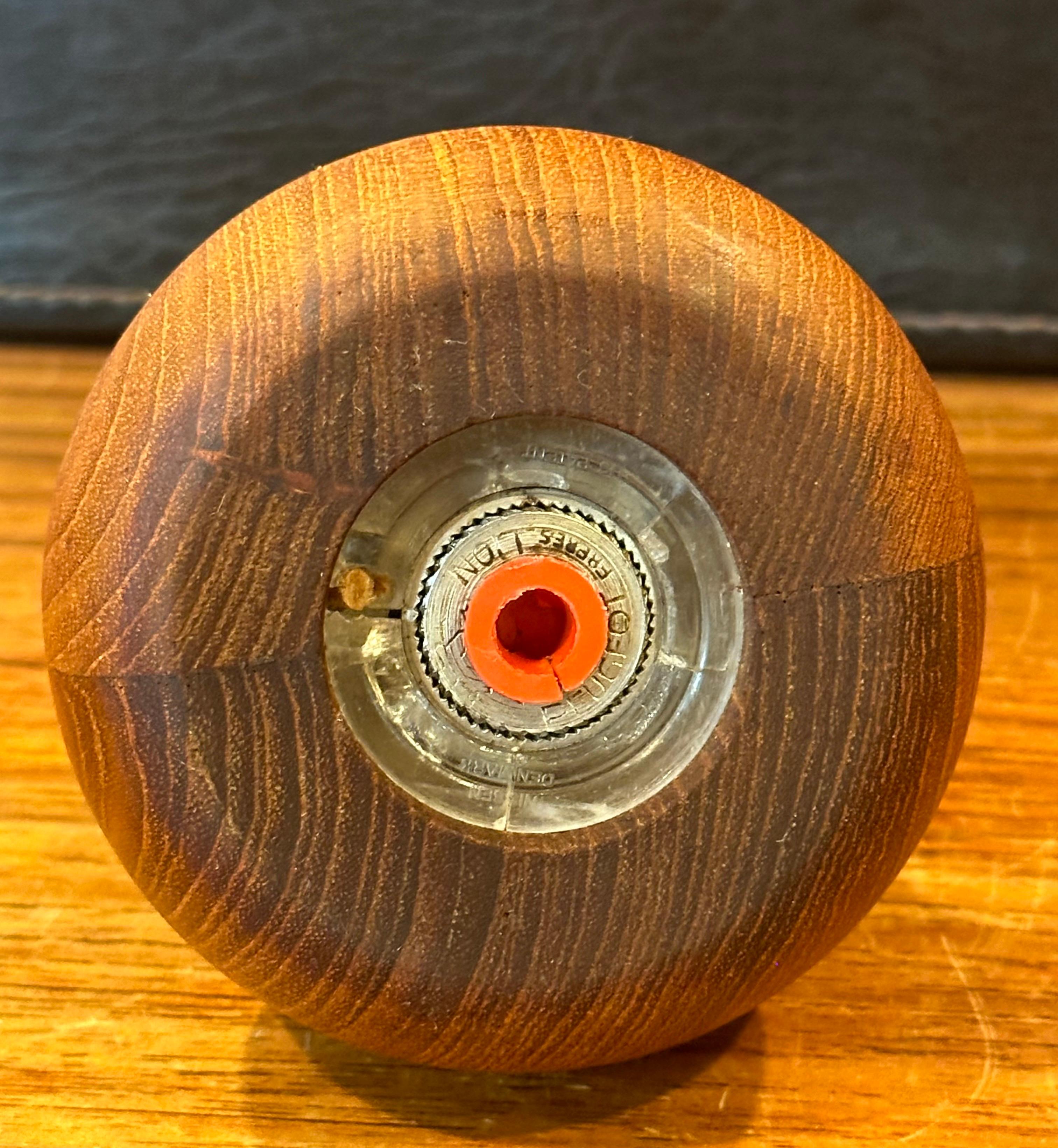 Collection of Six Danish Modern Teak Pepper Mills by Jens Quistgaard for Dansk For Sale 3