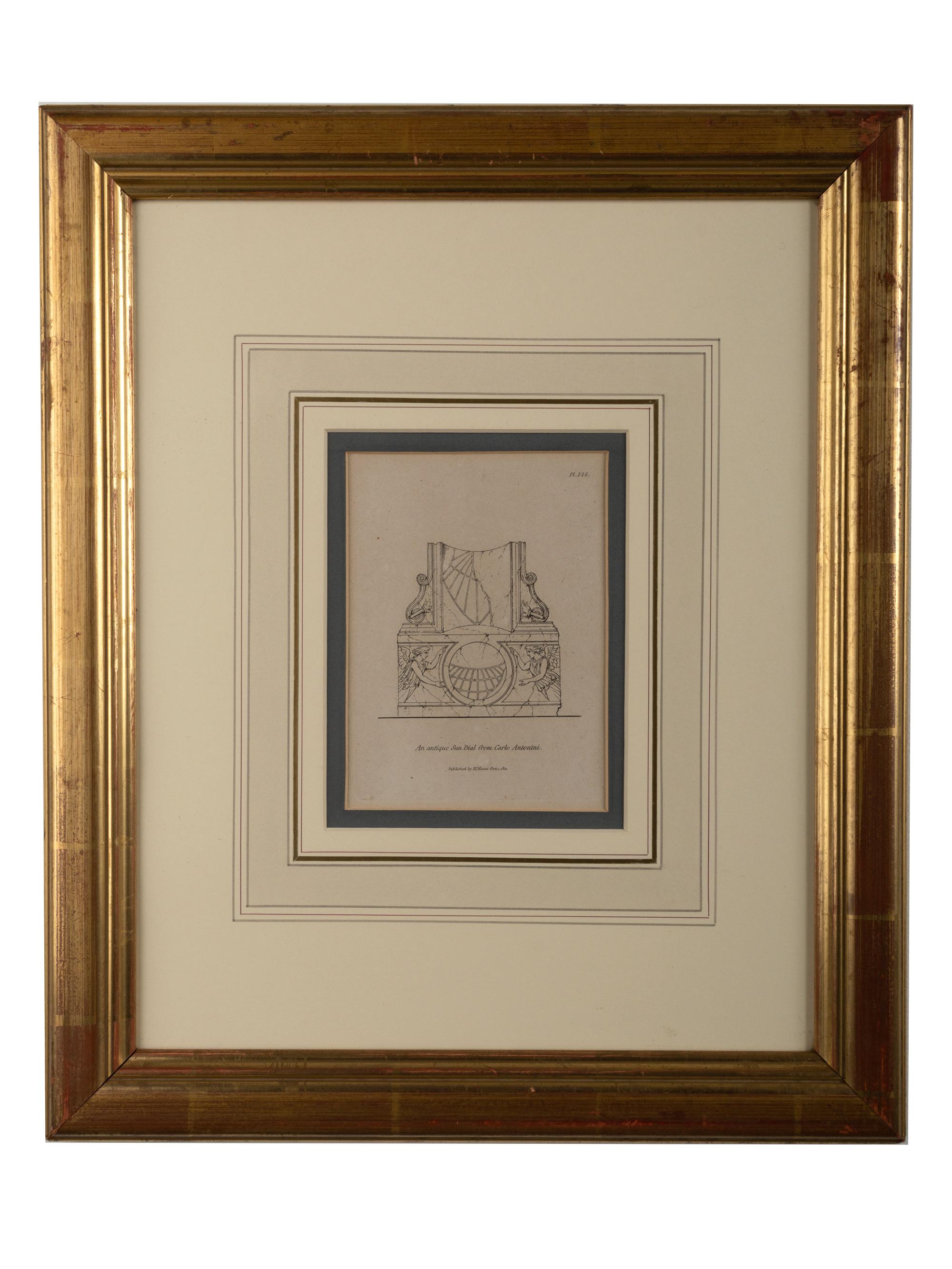 Collection of Six Framed Antique 19th Century Henry Moses Engravings, circa 1811 3