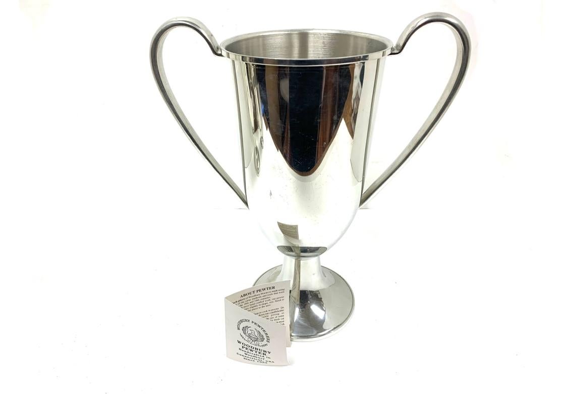 Colección De Seis Copas Trofeo Graduadas De Peltre Woodbury en venta 2