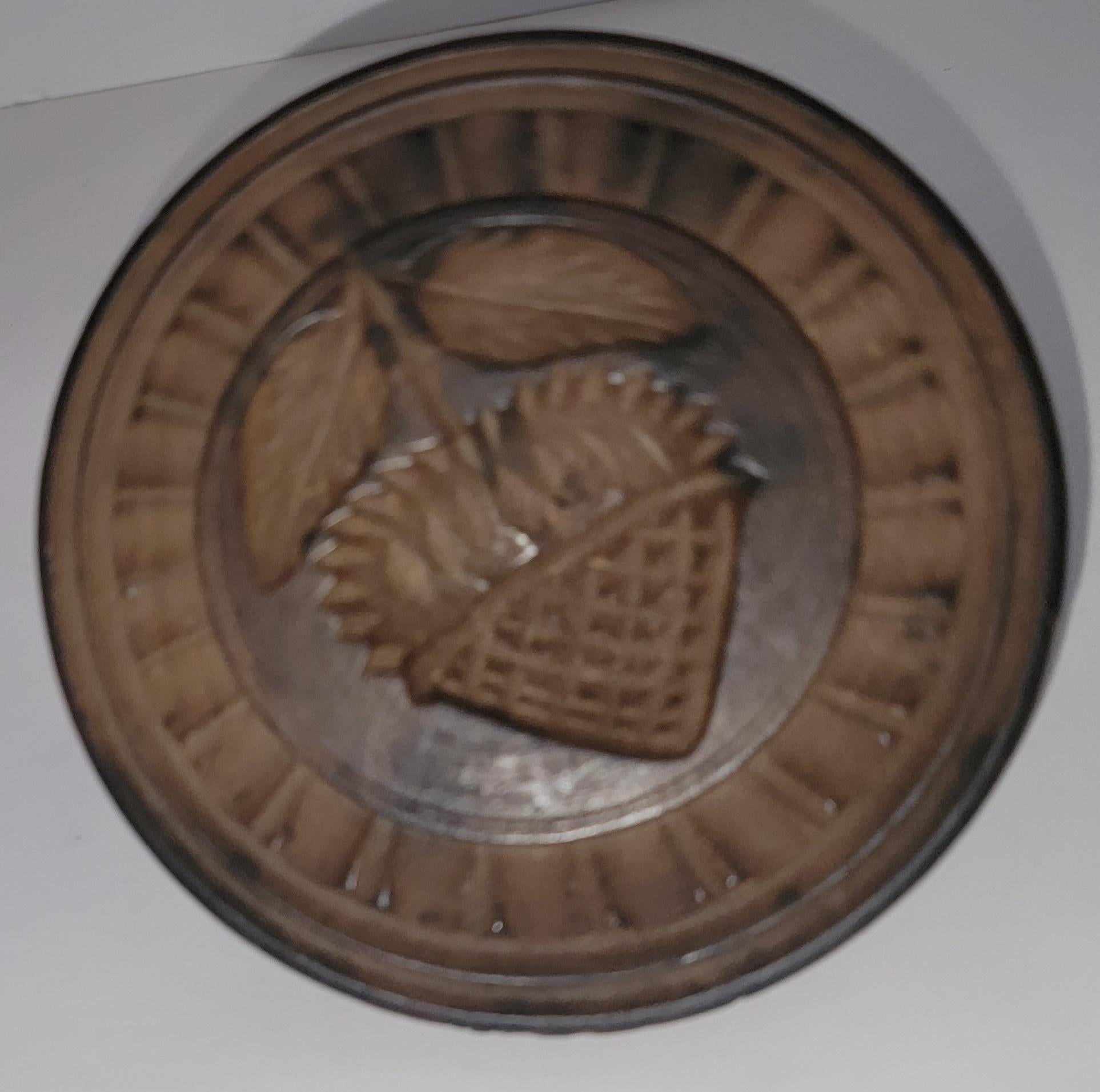 19th Century Collection of Six Hand Carved Butter Stamps For Sale