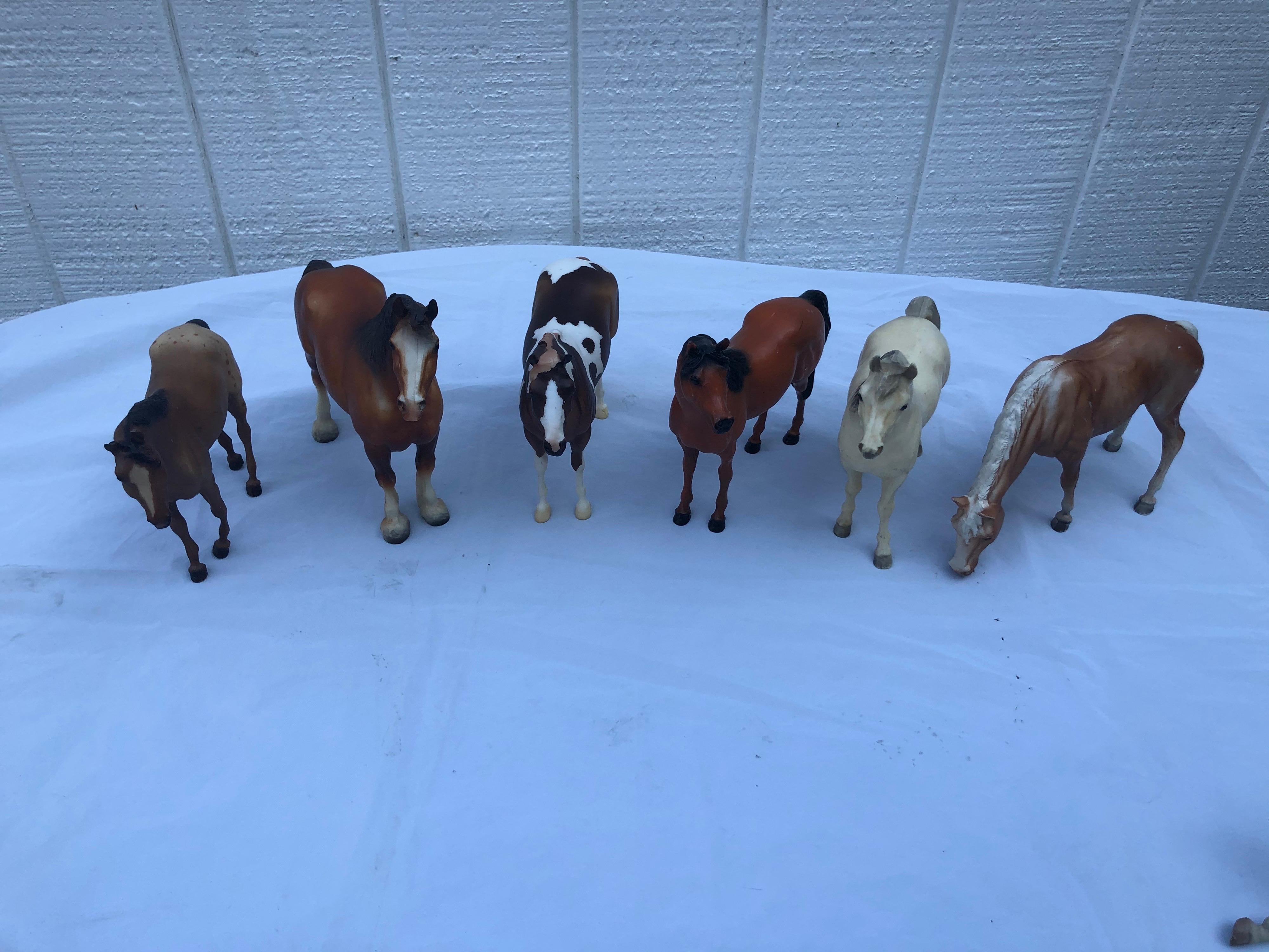 1960s plastic horses