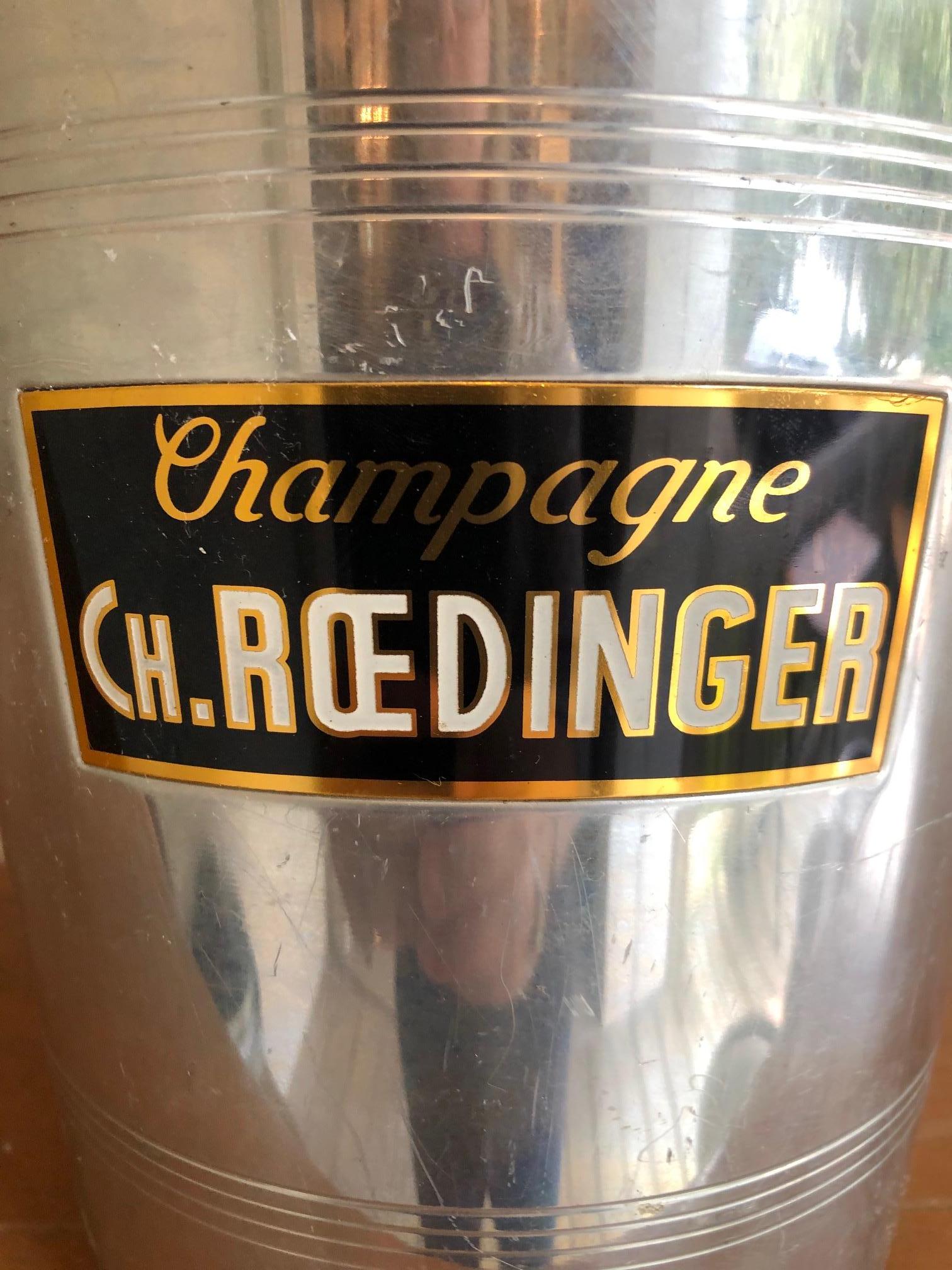 French Collection of Six Marvelous Vintage Graphic Champagne Buckets Wine Coolers