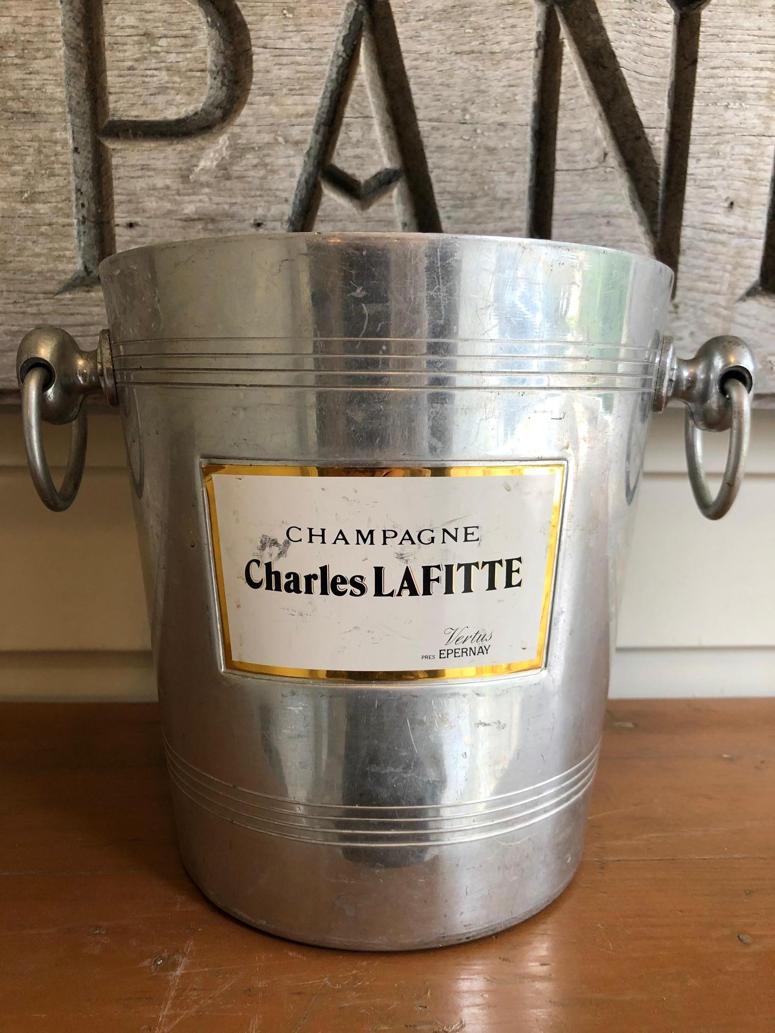 Collection of Six Marvelous Vintage Graphic Champagne Buckets Wine Coolers 2