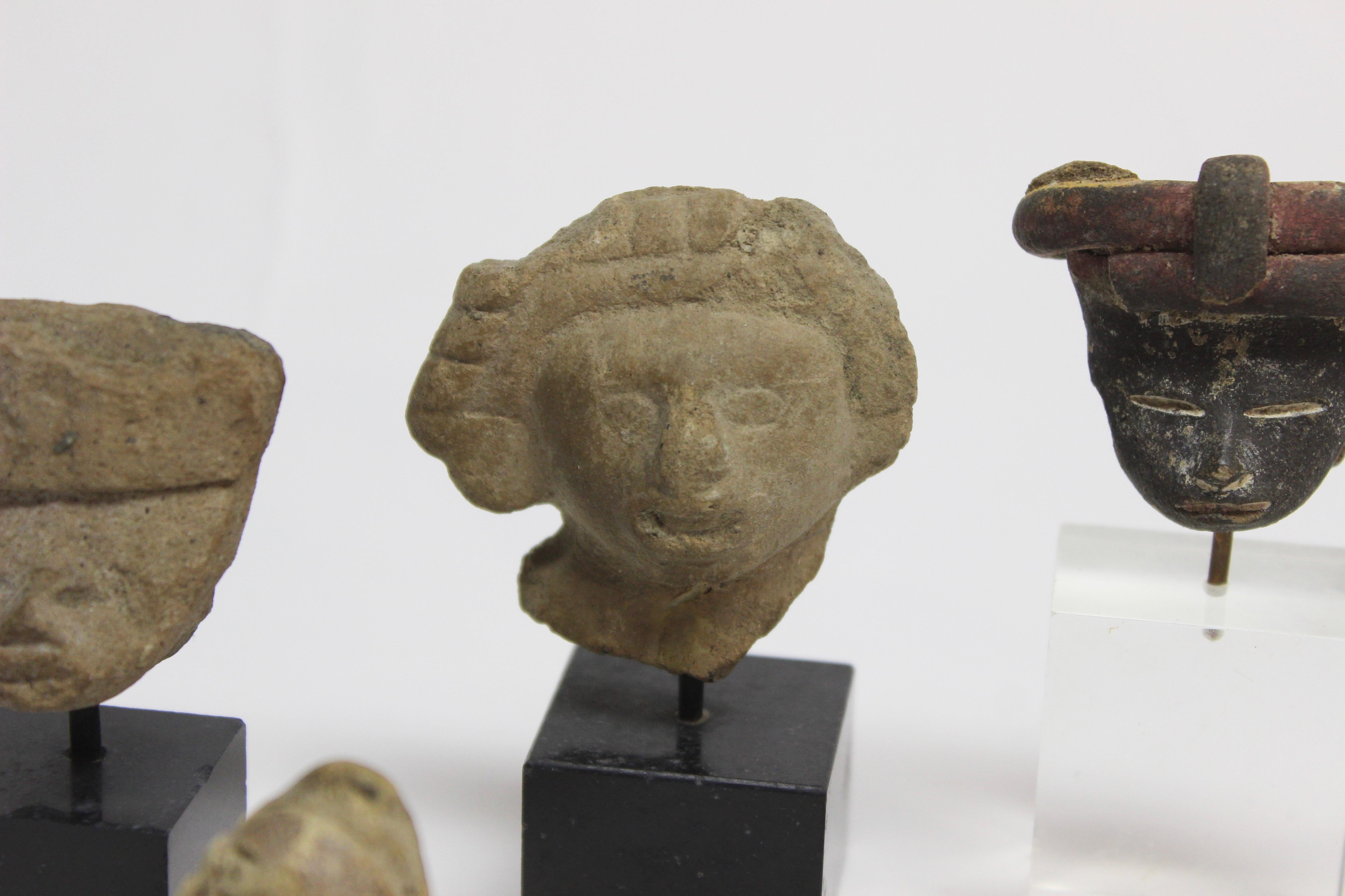 Collection of Six Precolumbian Pottery Figures In Good Condition In East Hampton, NY