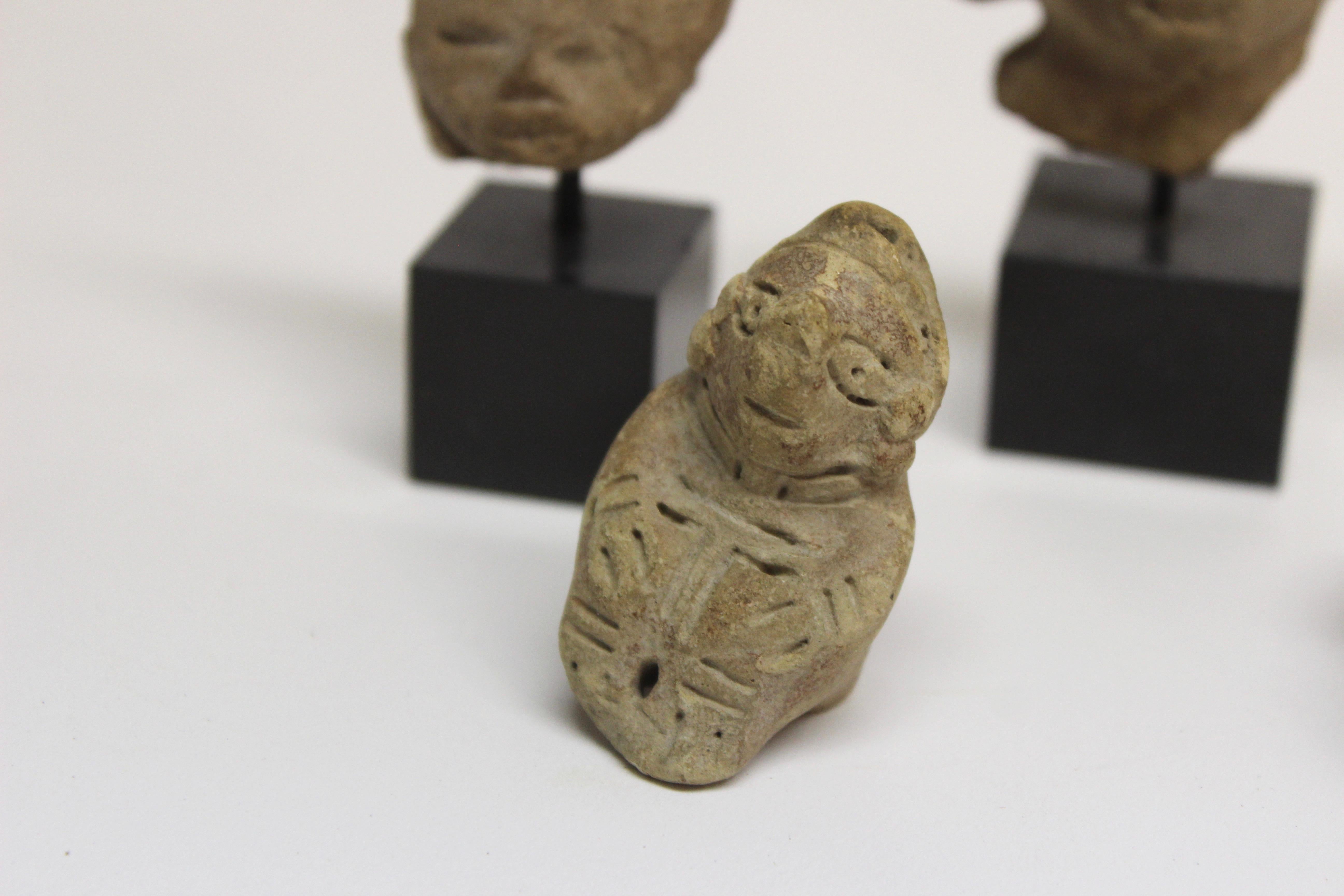 18th Century and Earlier Collection of Six Precolumbian Pottery Figures