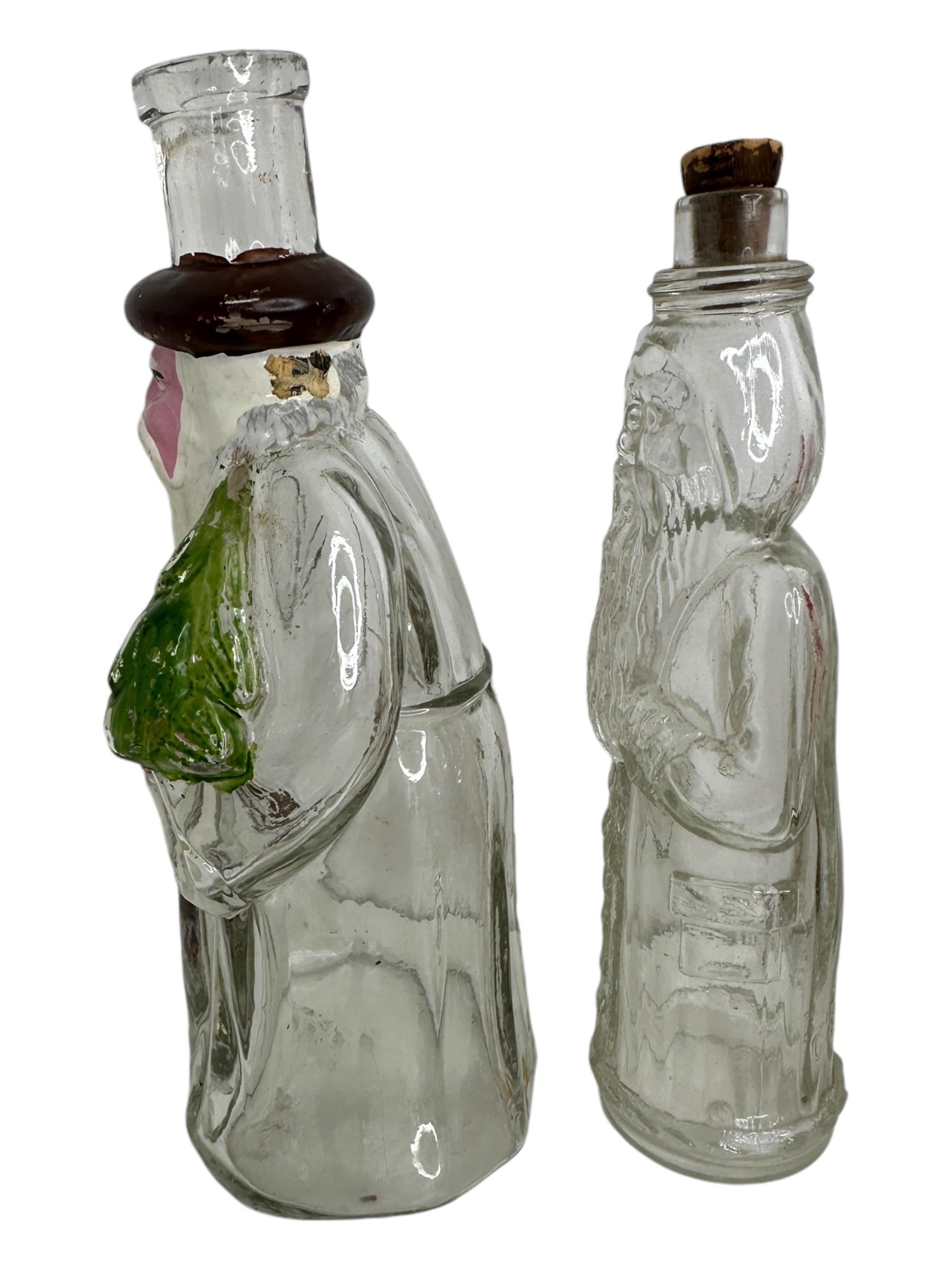 Colección de seis botellas navideñas de Papá Noel, vintage alemán años 30 o más Alemán en venta