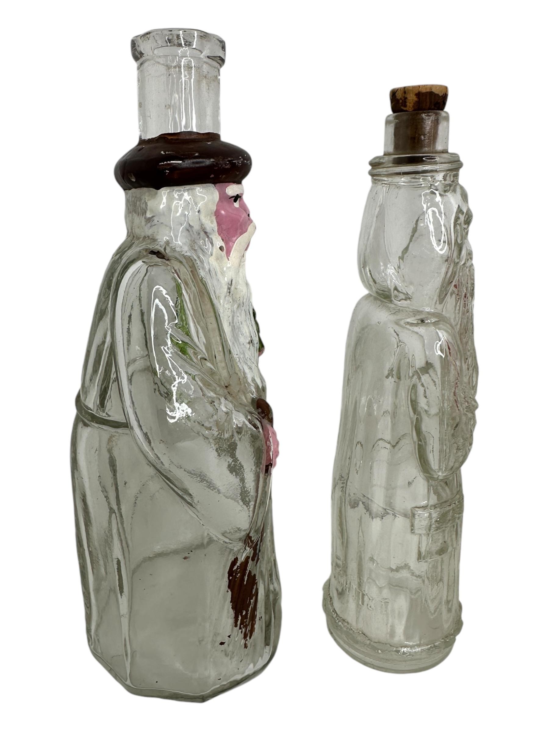 Colección de seis botellas navideñas de Papá Noel, vintage alemán años 30 o más en Bueno estado para la venta en Nuernberg, DE