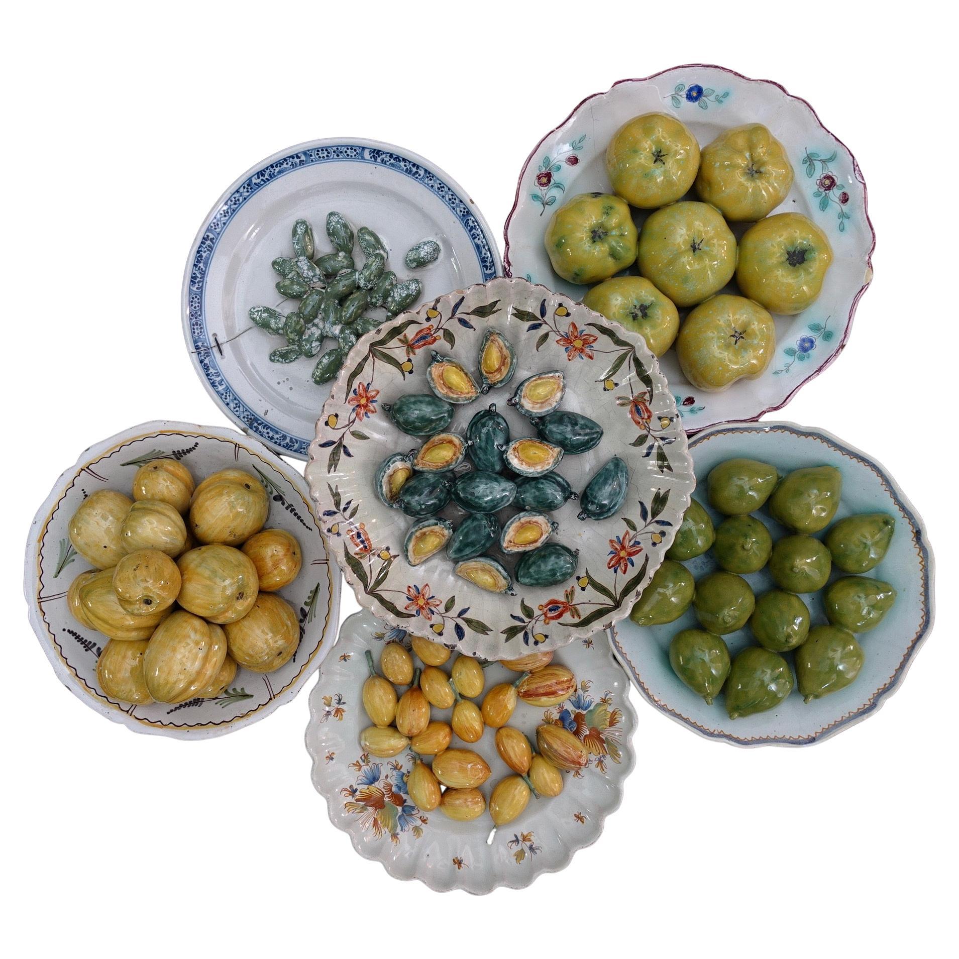 Collection of Six Trompe L’oeil Plates