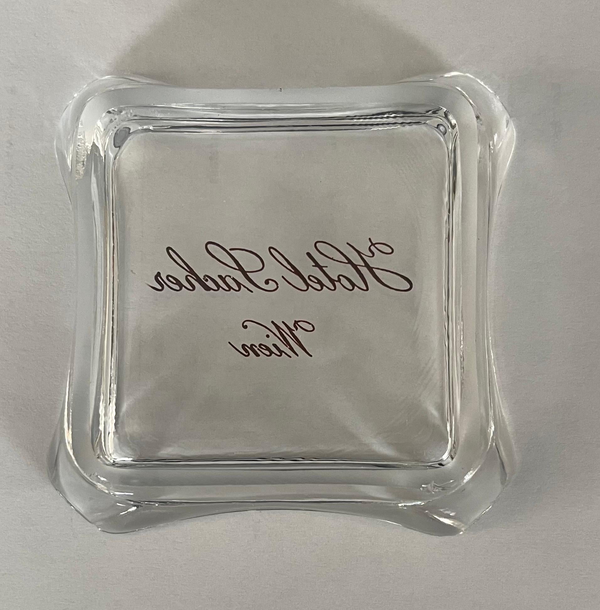 Collection of Six Vintage European Hotel Ashtrays 4