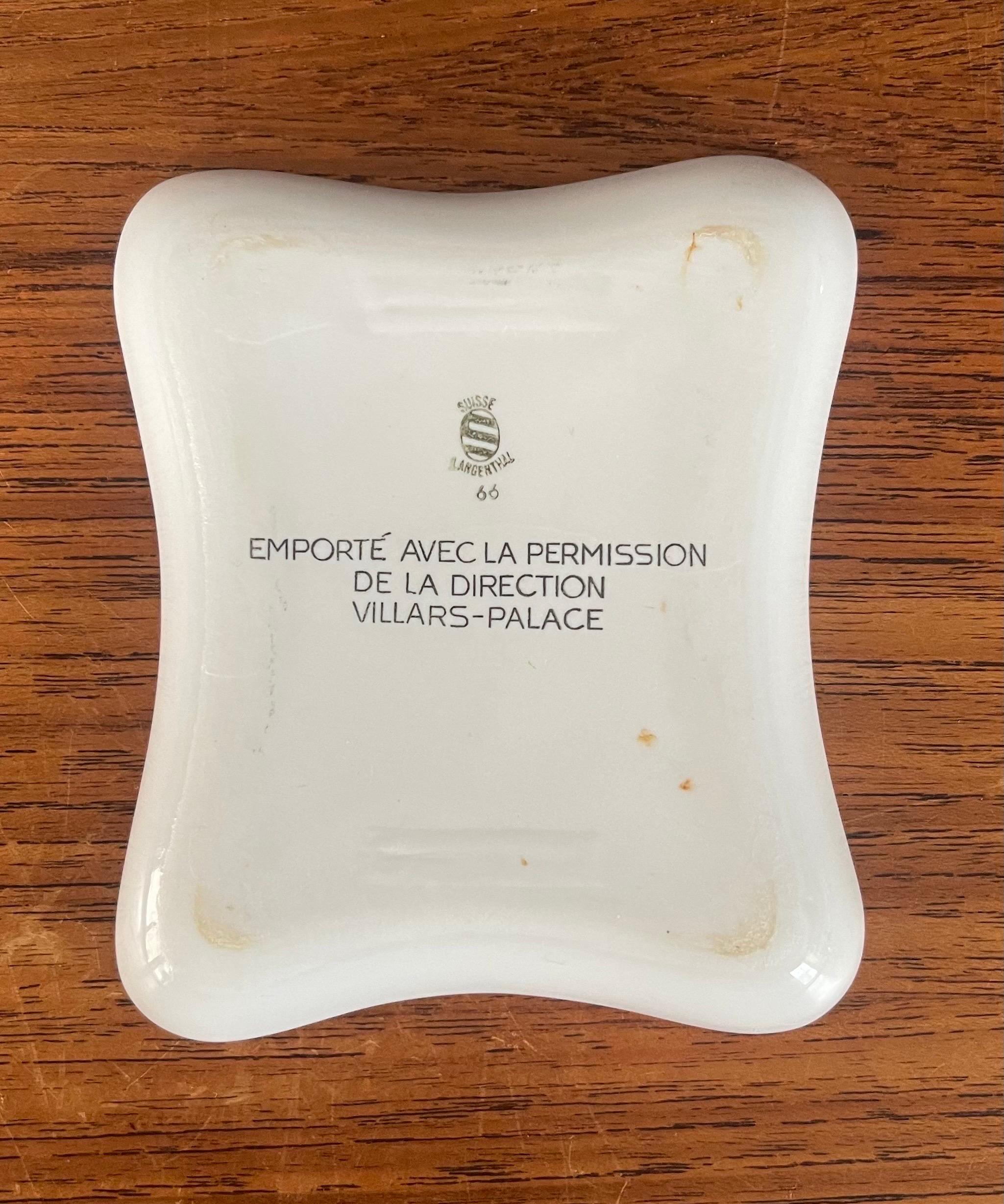 Collection of Six Vintage European Hotel Ashtrays 8