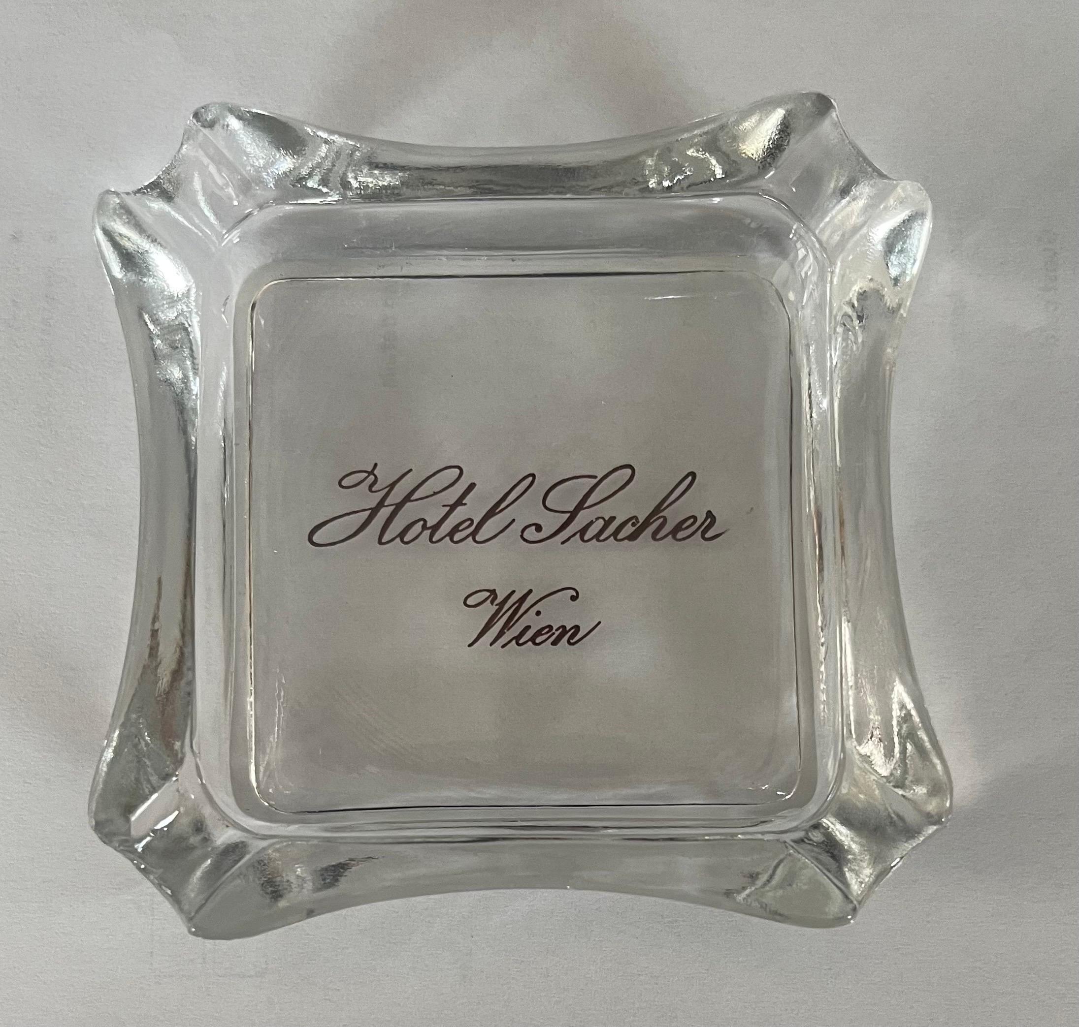 Collection of Six Vintage European Hotel Ashtrays 3