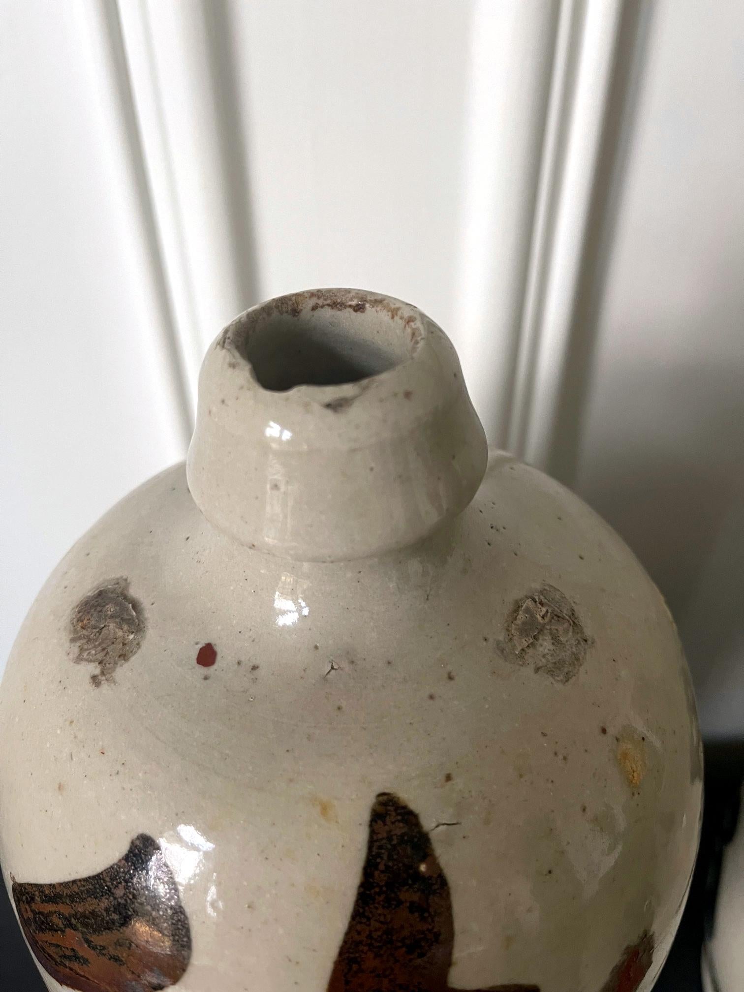 Collection of Six Vintage Japanese Ceramic Sake Bottle 10