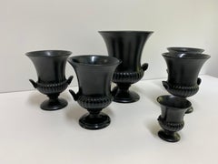 Collection of Six Wedgwood Ravenstone Urns