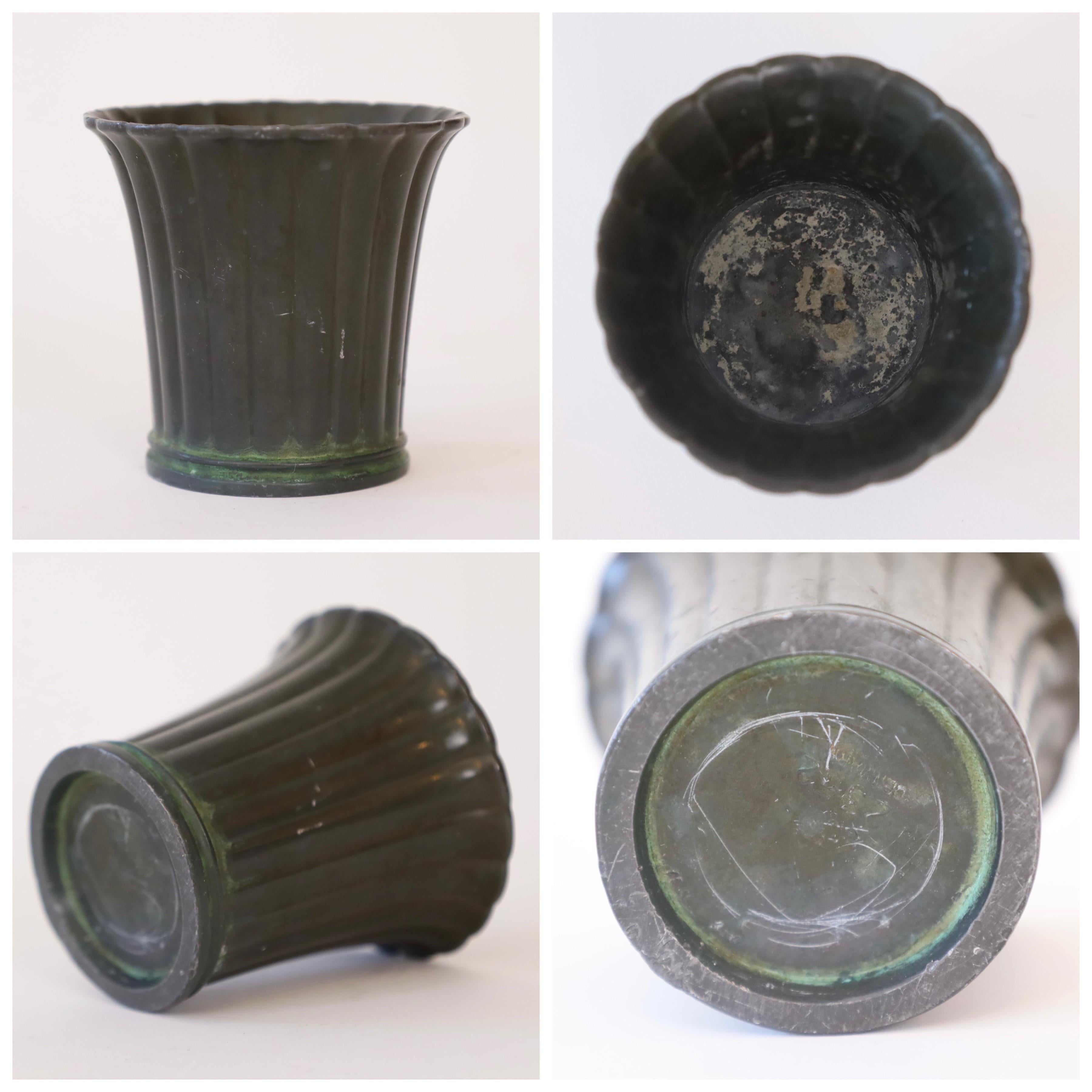 Collection of small art deco vases by Just Andersen, 1930s, Denmark For Sale 7