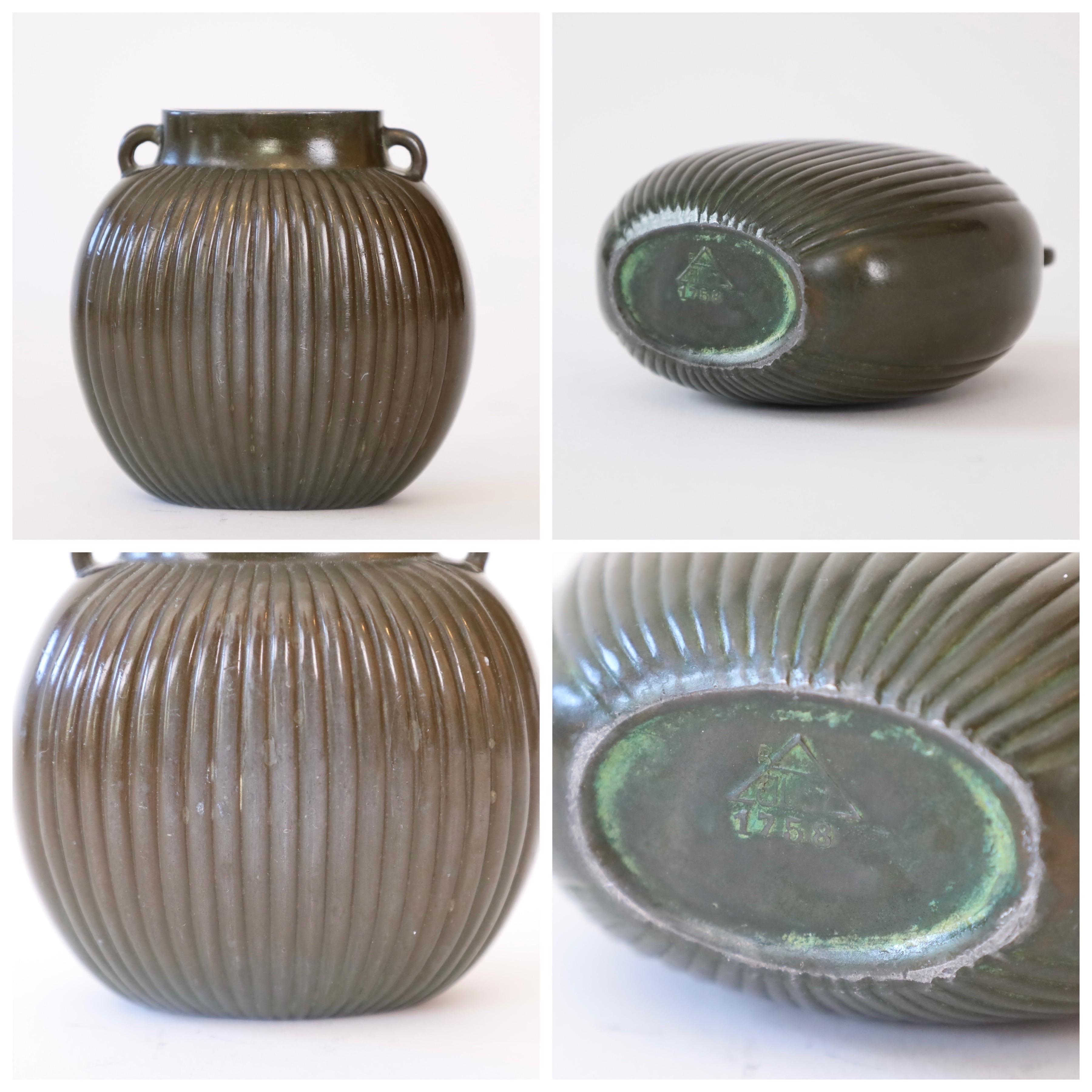 Collection of small art deco vases by Just Andersen, 1930s, Denmark For Sale 8