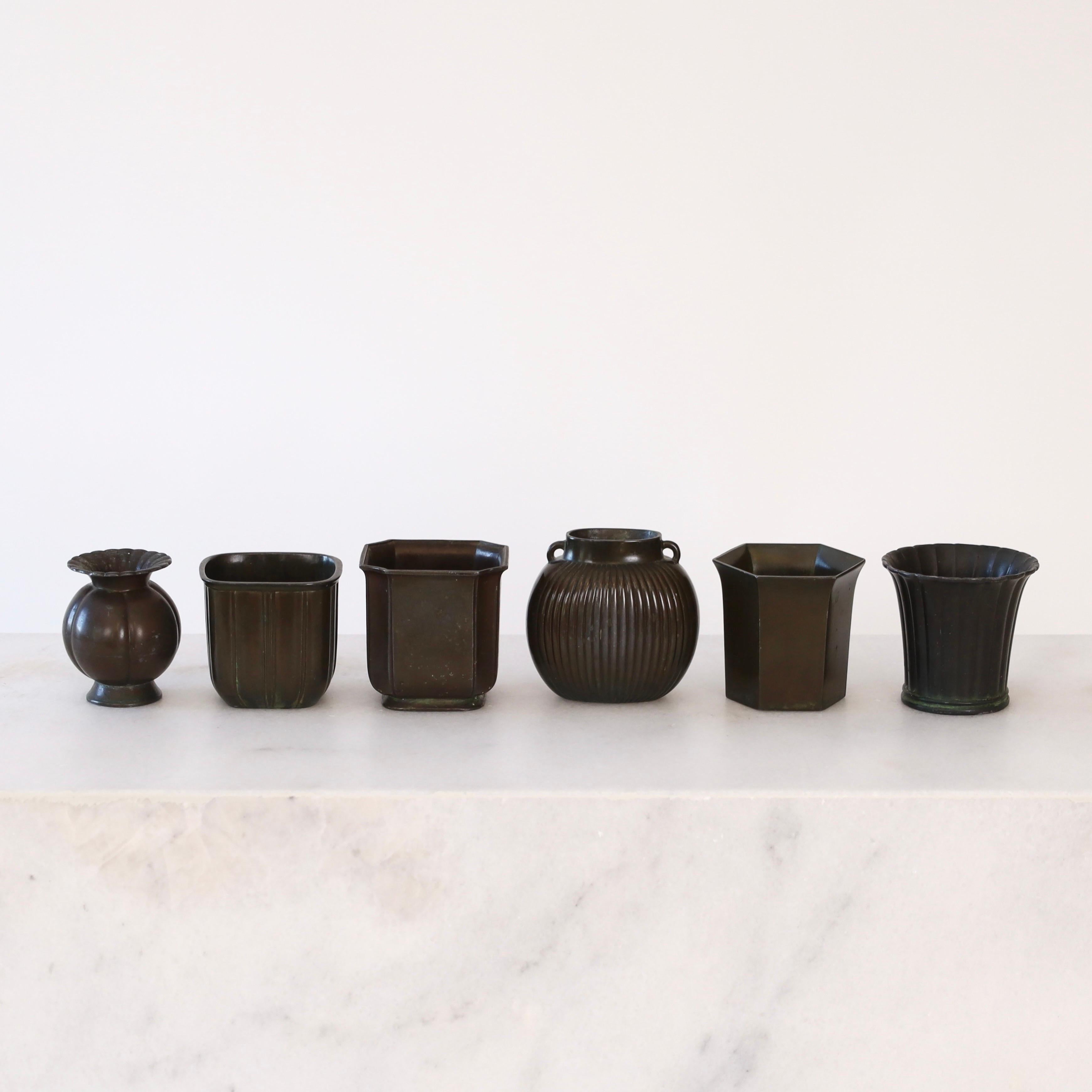 Collection of small art deco vases by Just Andersen, 1930s, Denmark For Sale 13