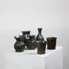 Collection of Small Diskometal Vases by Just Andersen, 1920-30s, Denmark