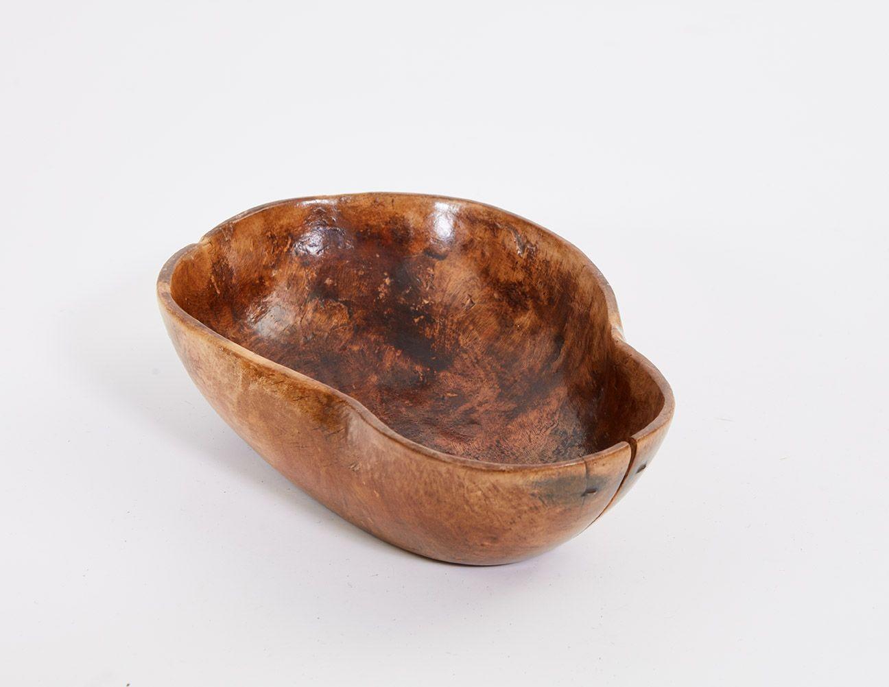 Wood Collection of Swedish Dug Out Bowls For Sale