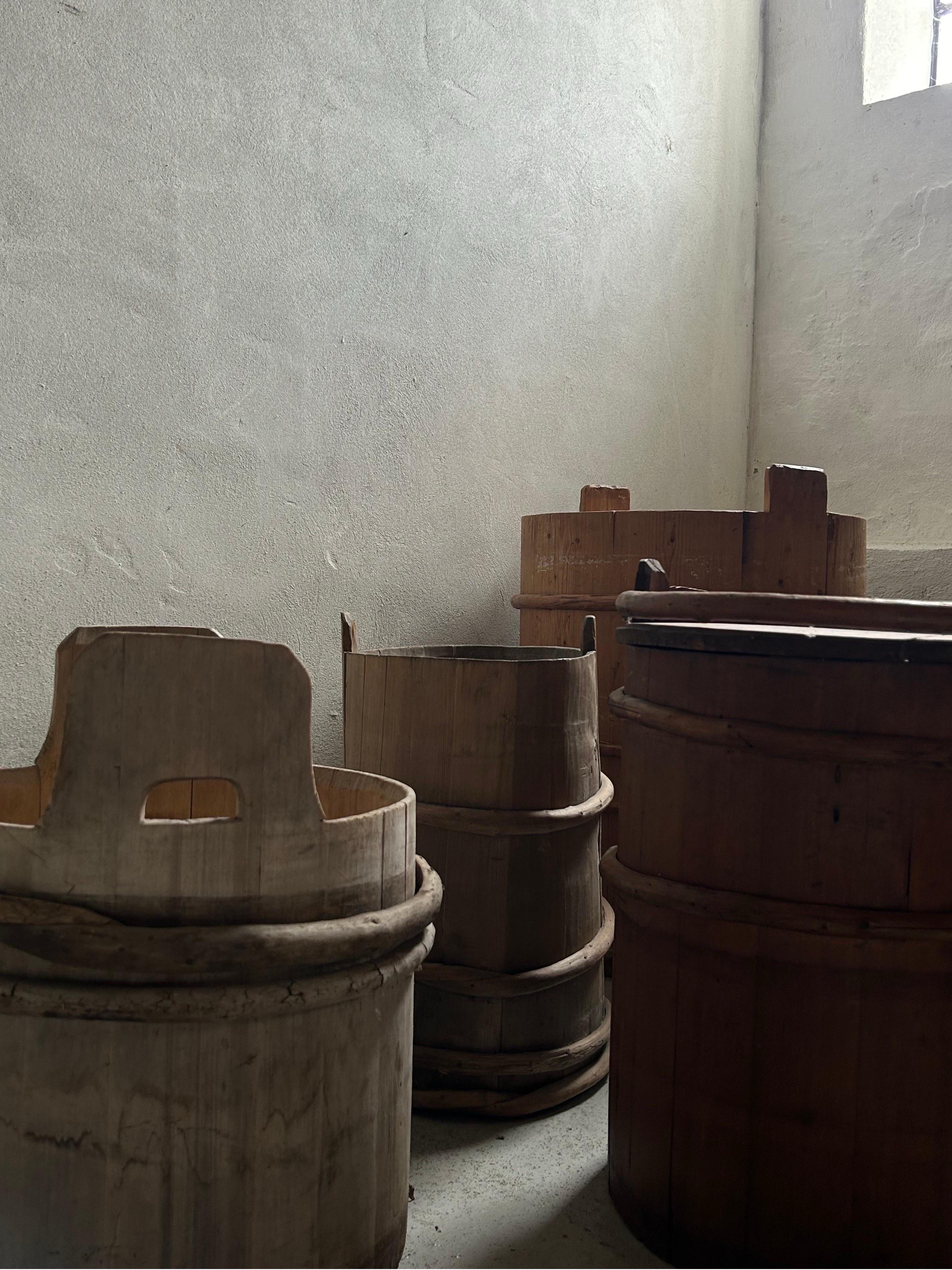 Svedese Collection'S di barili di legno svedesi del XVIII secolo in vendita