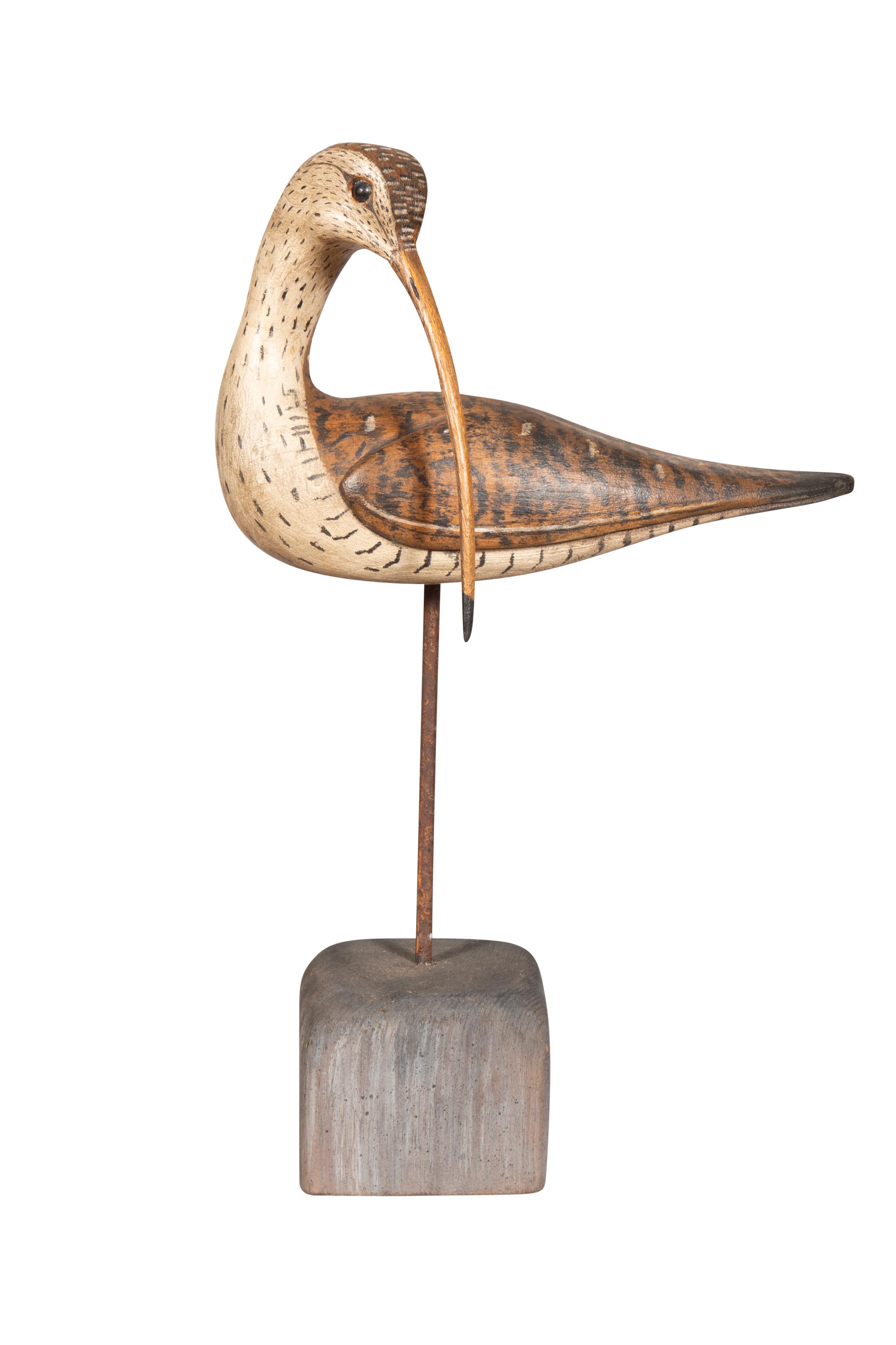 Kollektion von zehn geschnitzten Shore-Vogeln von William E Kirkpatrick im Zustand „Gut“ in Essex, MA