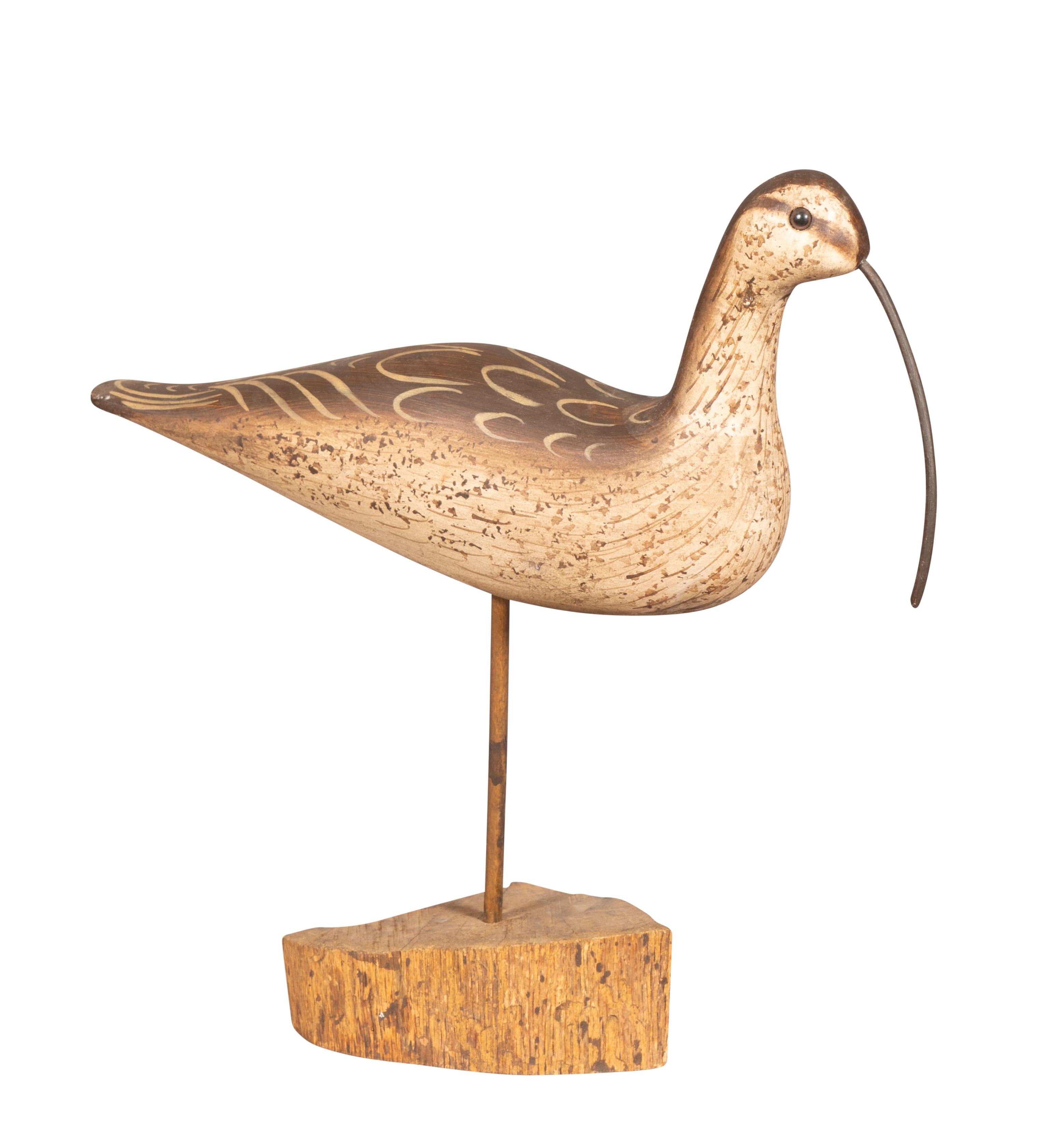 Kollektion von zehn geschnitzten Shore-Vogeln von William E Kirkpatrick (20. Jahrhundert)