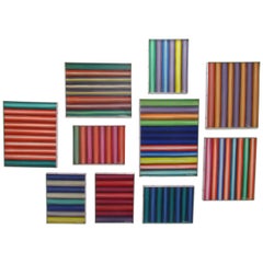 Collection of Ten Color Field Paintings by New York Artist Henry Kallem