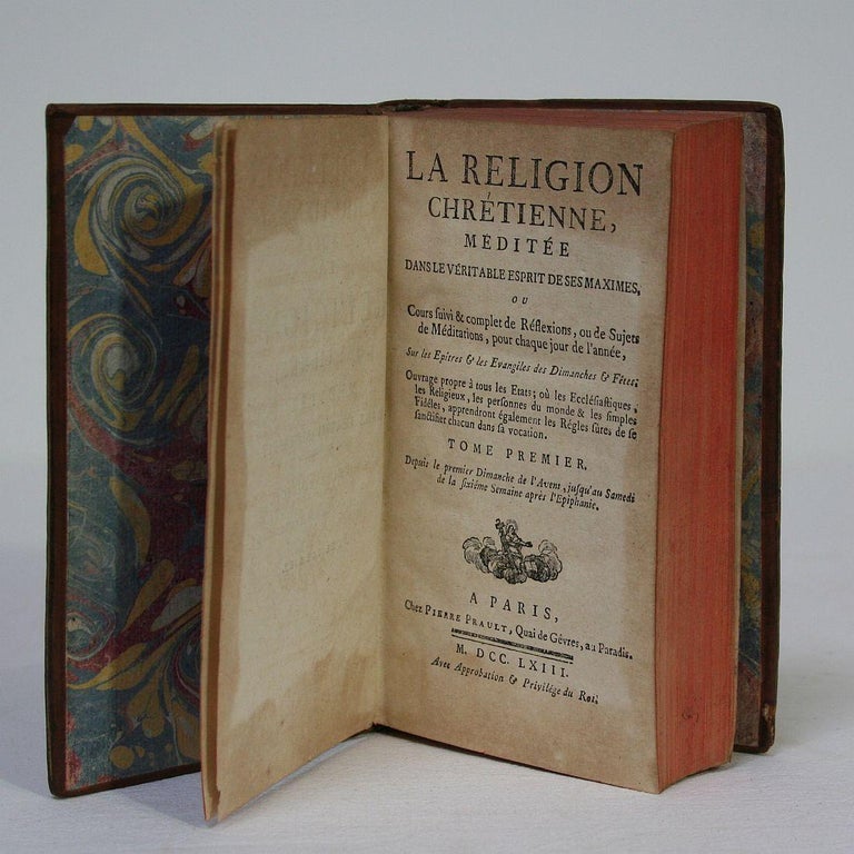 Collection of Ten French 18th Century Leather Books For Sale at 1stdibs