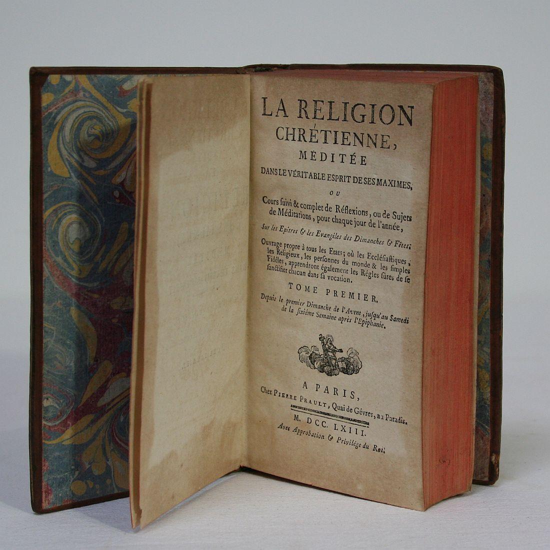 Collection of Ten French 18th Century Leather Books 9