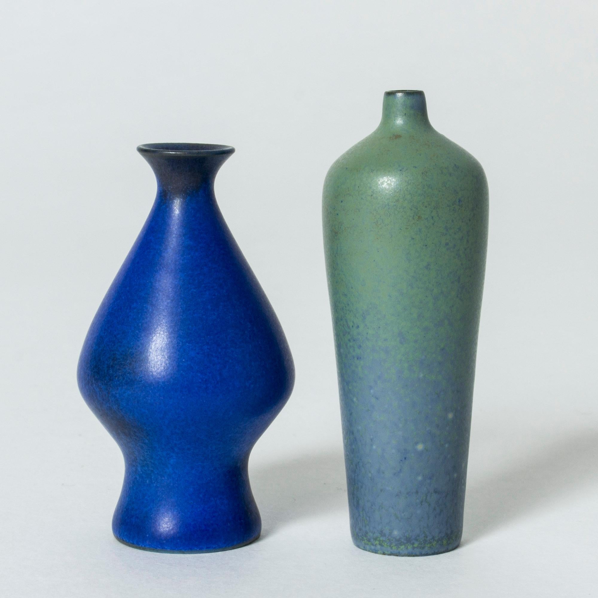 Mid-20th Century Collection of Ten Miniature Stoneware Vases and One Bowl by Gunnar Nylund