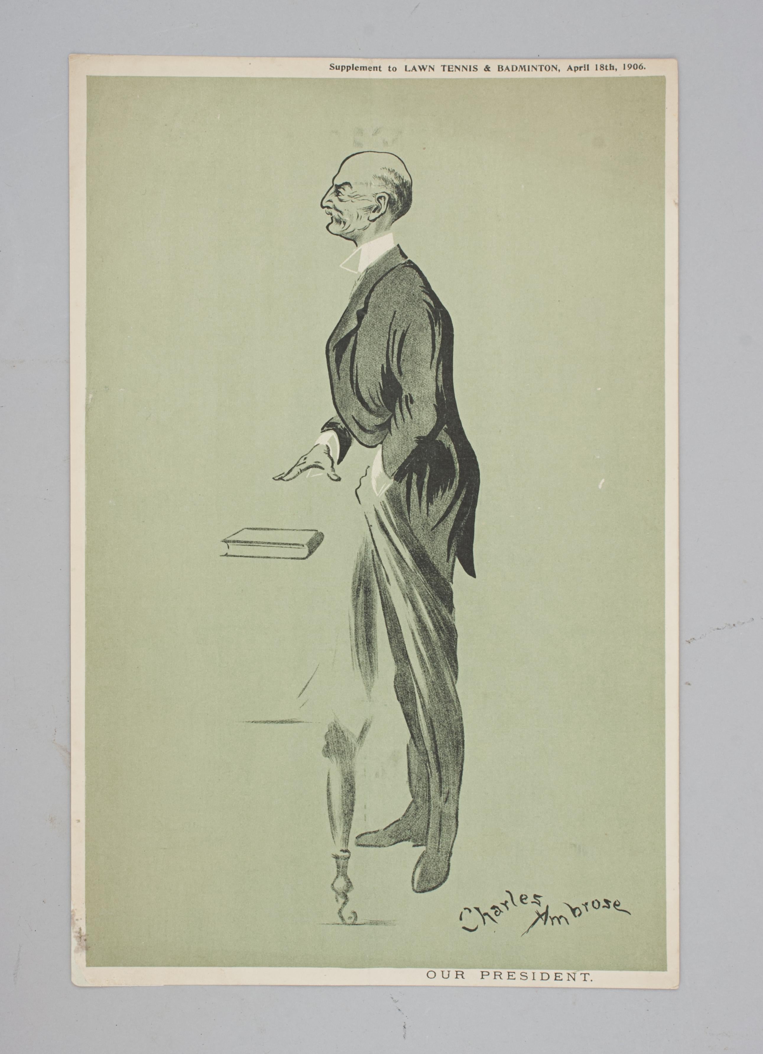 Collection of Ten Tennis Prints by Charles Ambrose For Sale 4