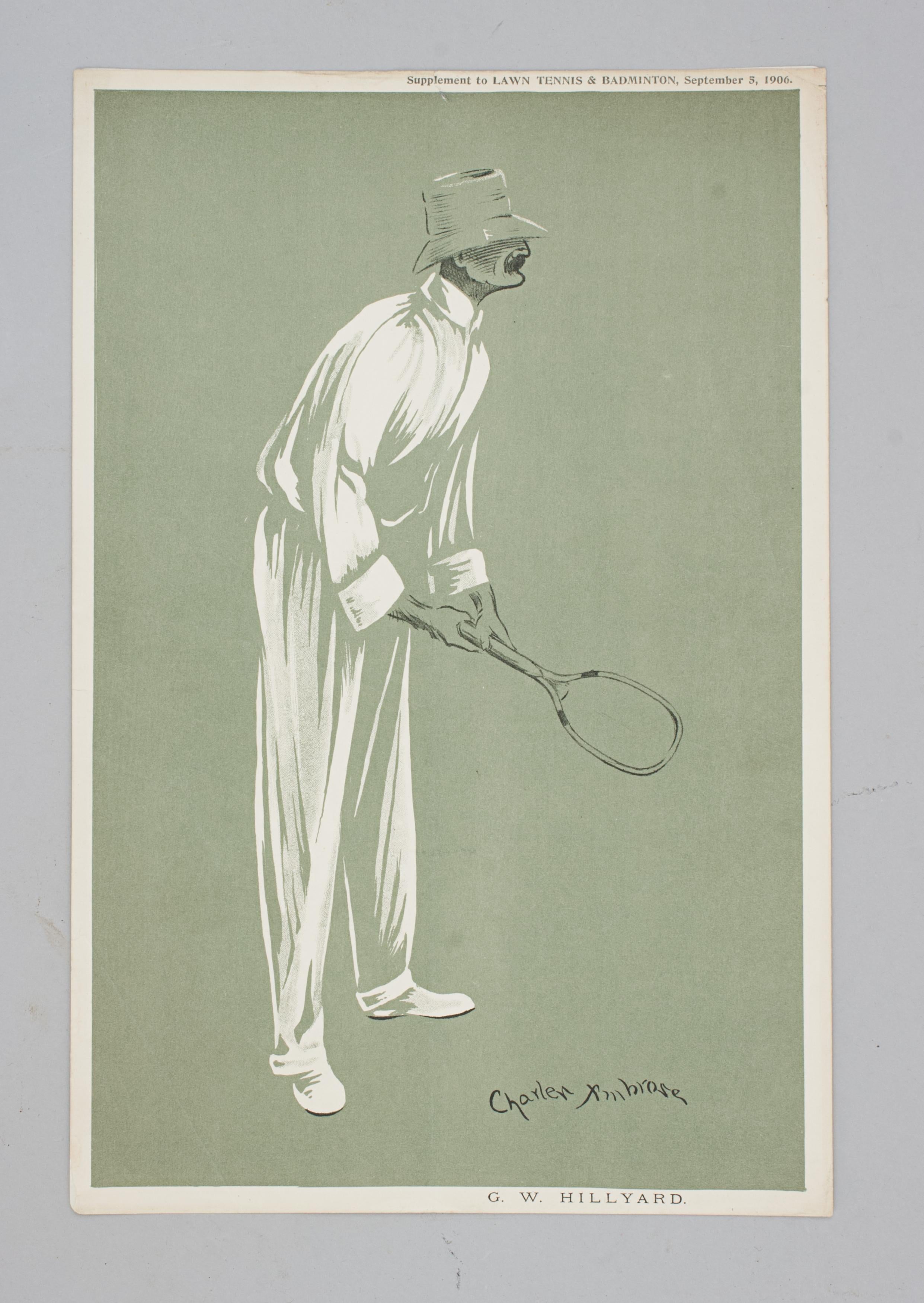20th Century Collection of Ten Tennis Prints by Charles Ambrose For Sale